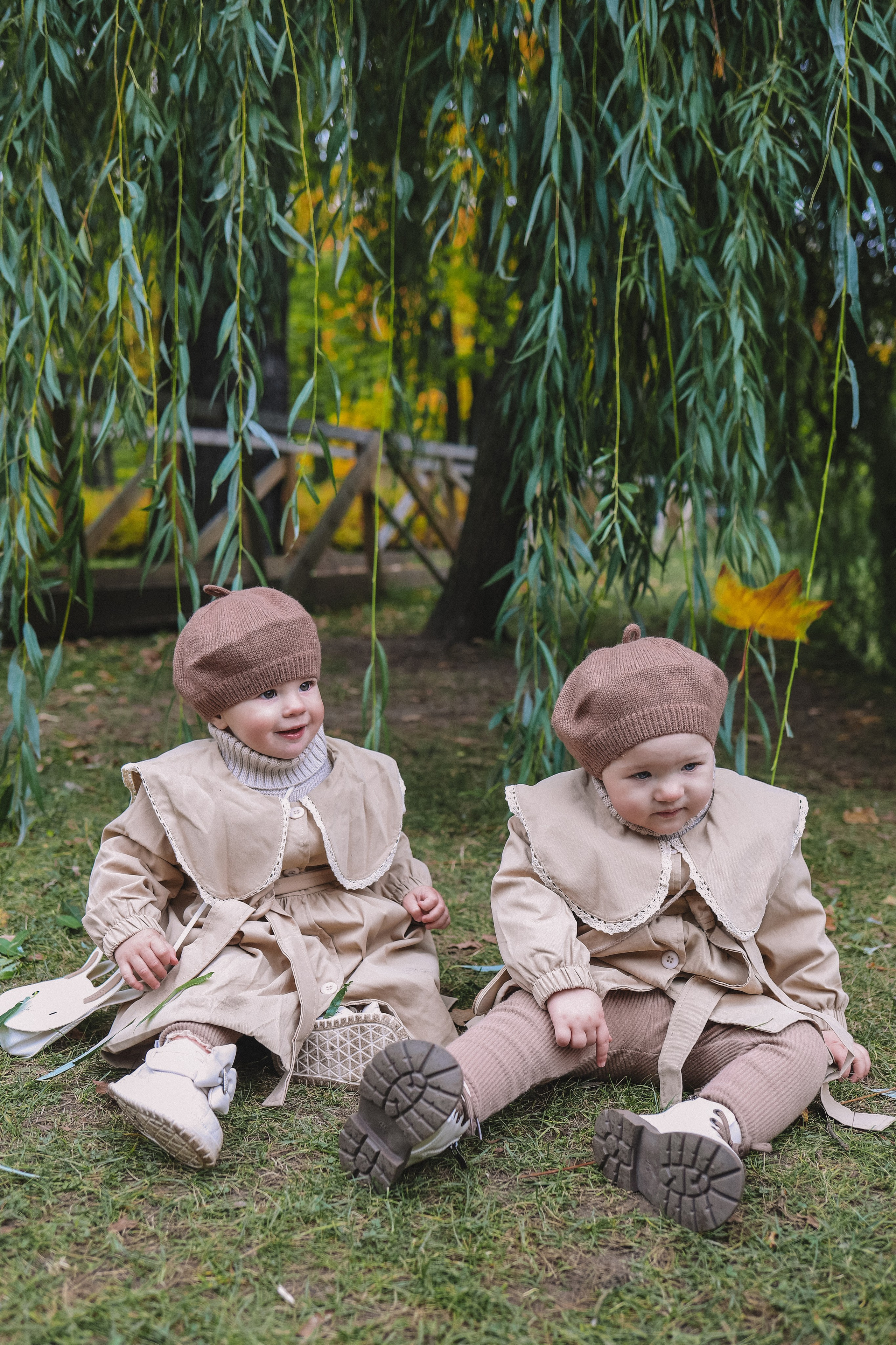 Мамы с дочками в осеннем парке. Фотограф Олеся Беляева | Санкт-Петербург и Ленобласть