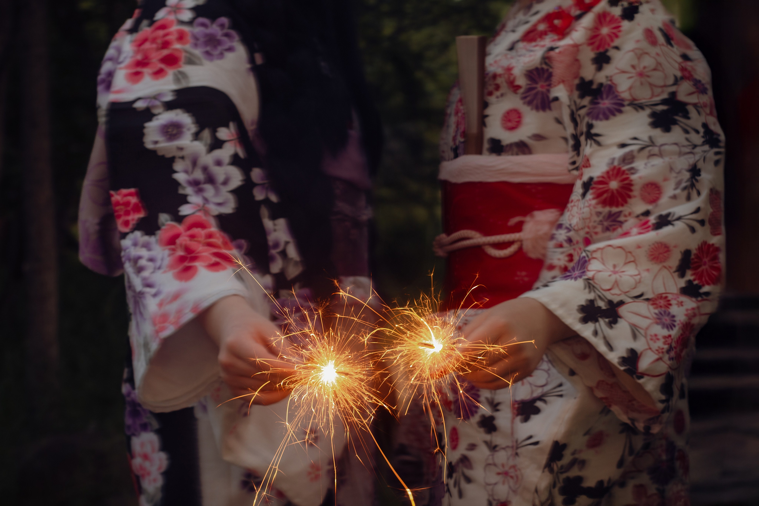 Madoka Kaname & Homura Akemi (Mahou Shojo Madoka Magica, Kimono AU), Магадан 2025. Фотограф NotSilver