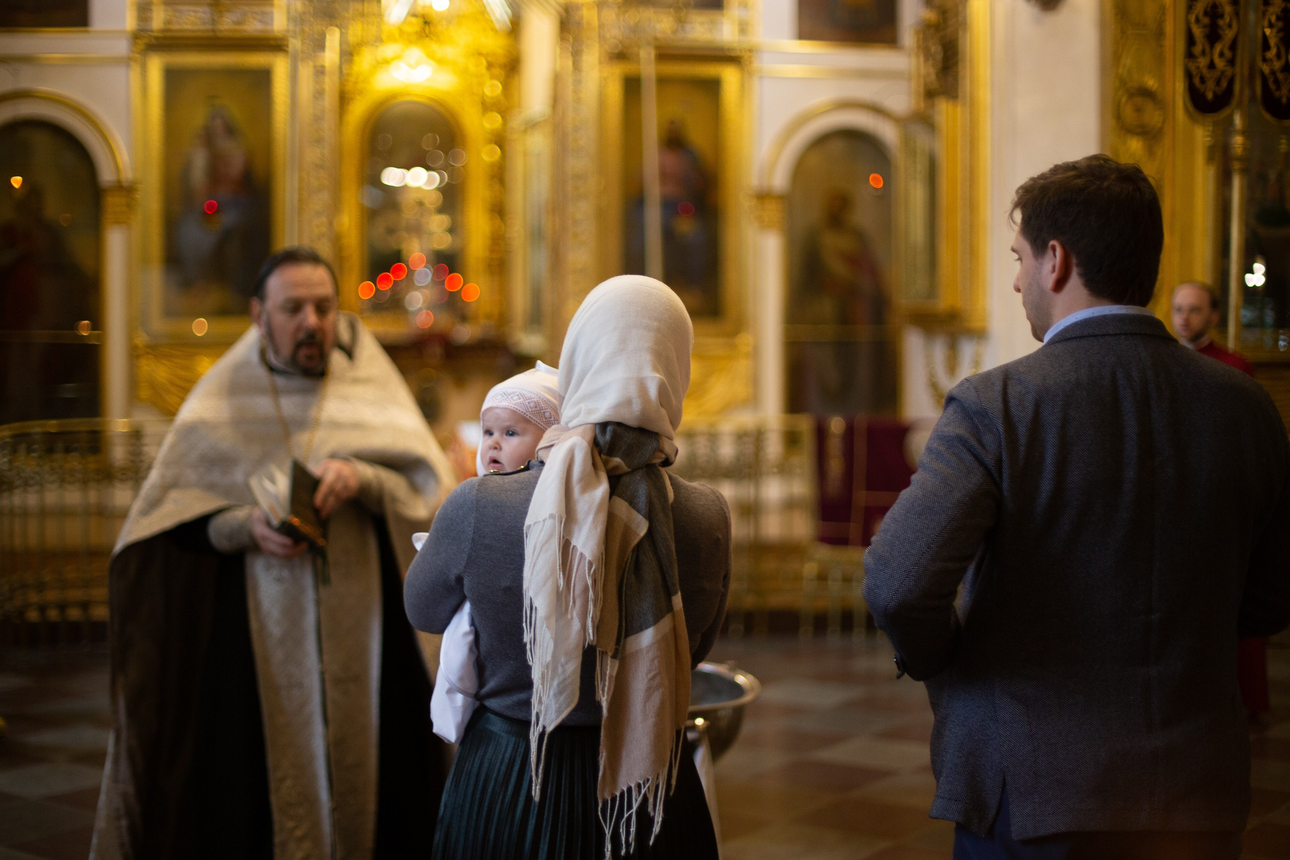 Крещение Ксении в Спасо-Преображенском соборе. Фотограф Анастасия Малеева