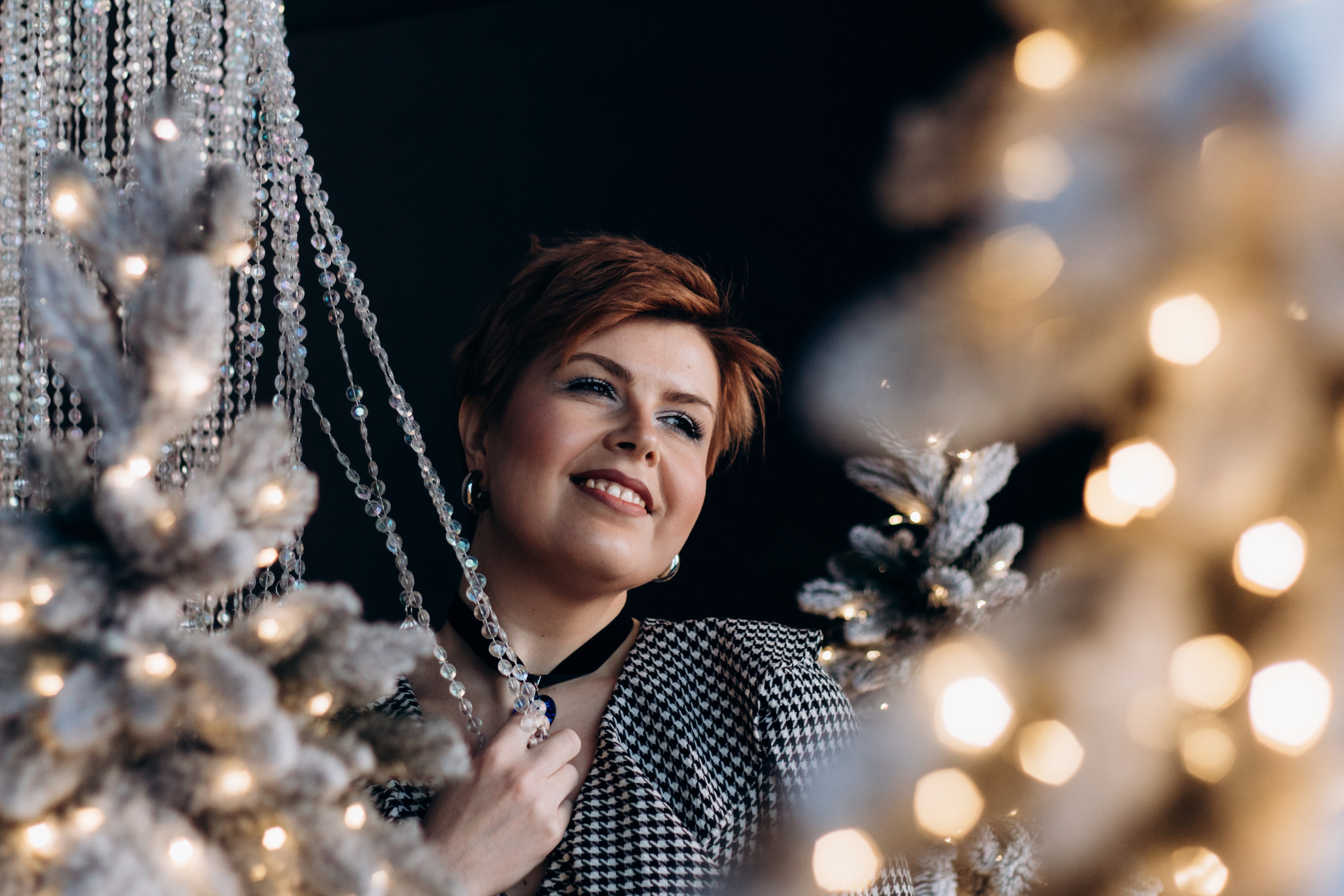 Анастасия. Портрет в студии. Новогодняя фотосессия Екатеринбург. Фотограф в Екатеринбурге Пойгина Елена