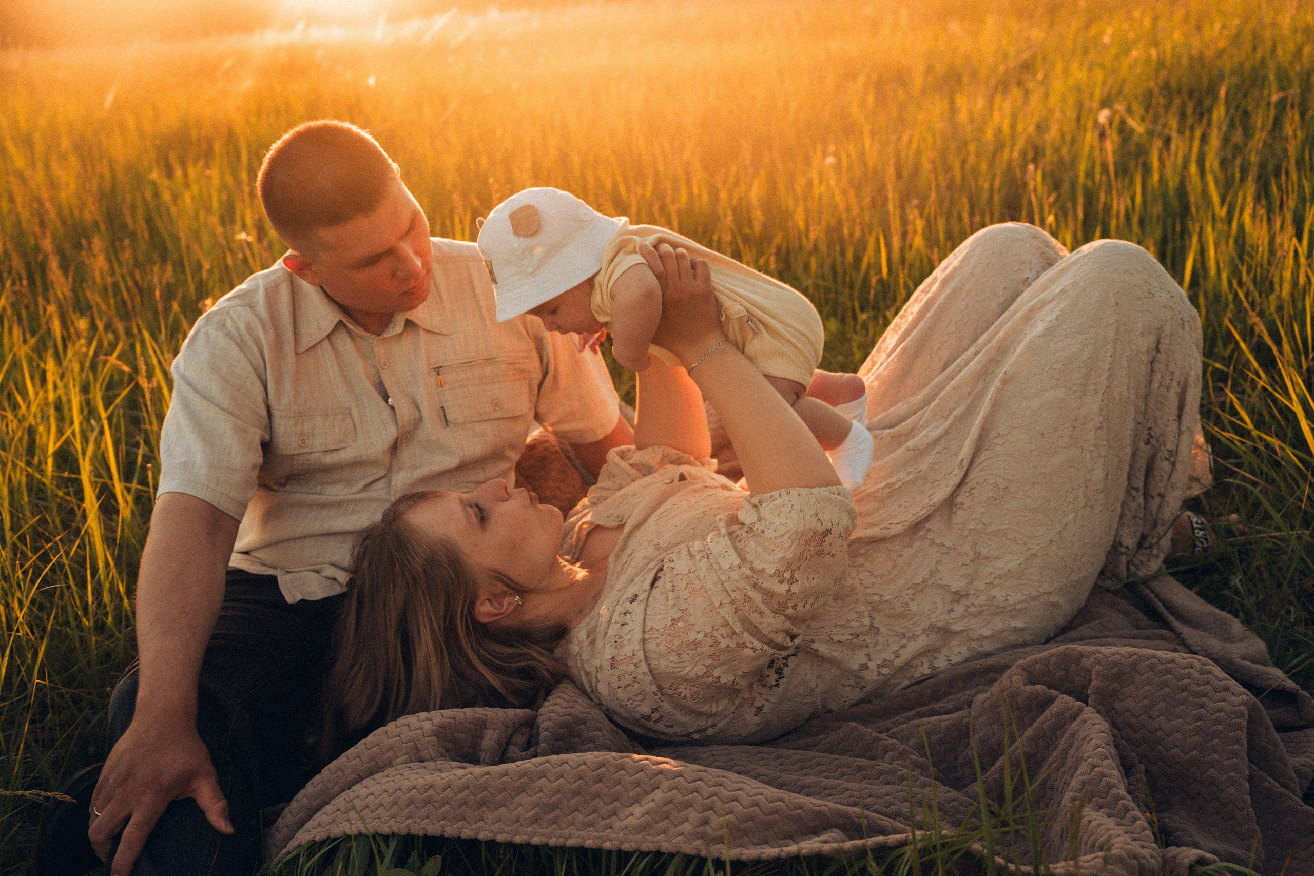 Семейная съемка на закате