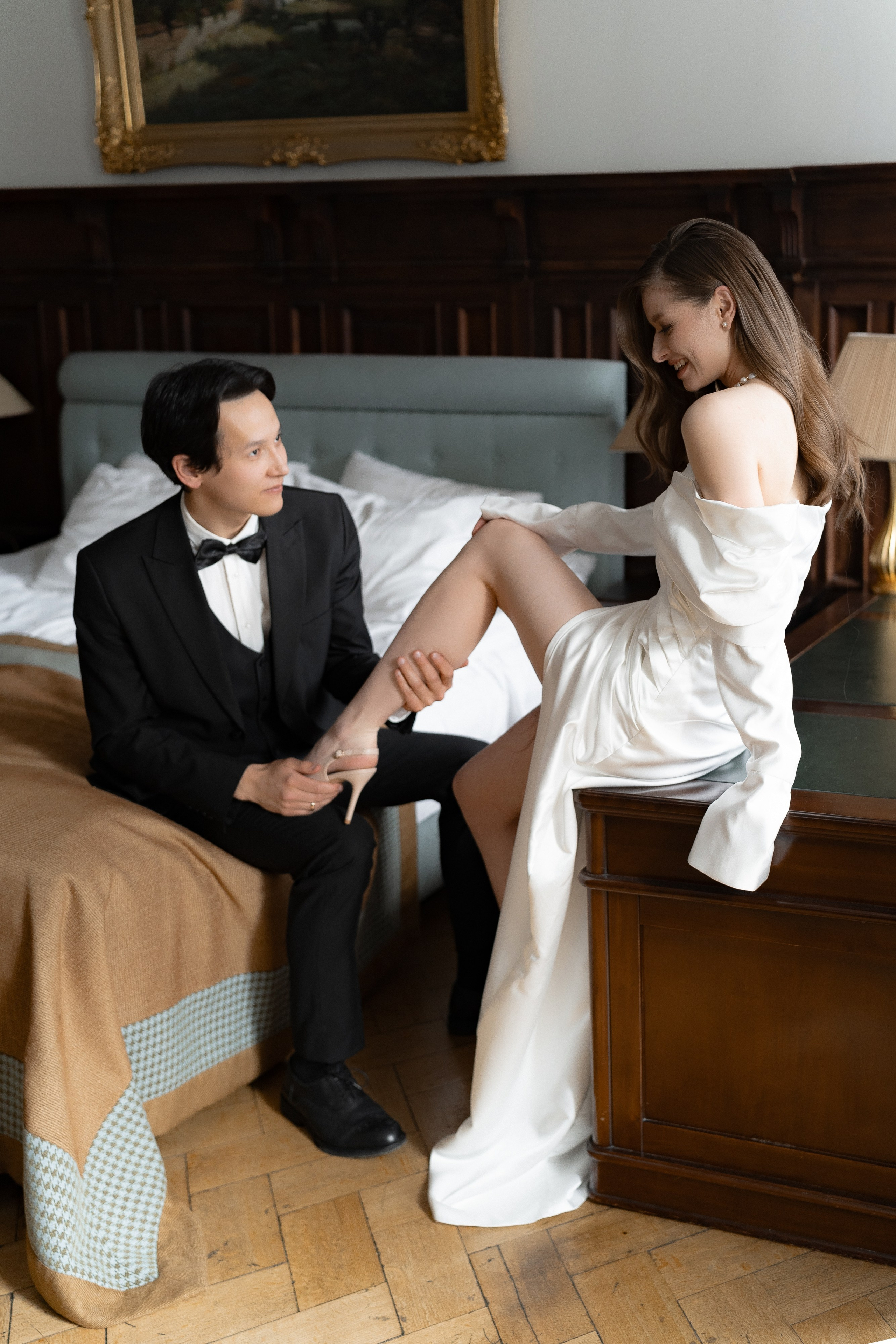 Утро молодых в Rossi Boutique Hotel и прогулка по Фонтанке и улице Росси. Свадебный фотограф Дмитрий Родионов — Санкт-Петербург и Ленинградская область