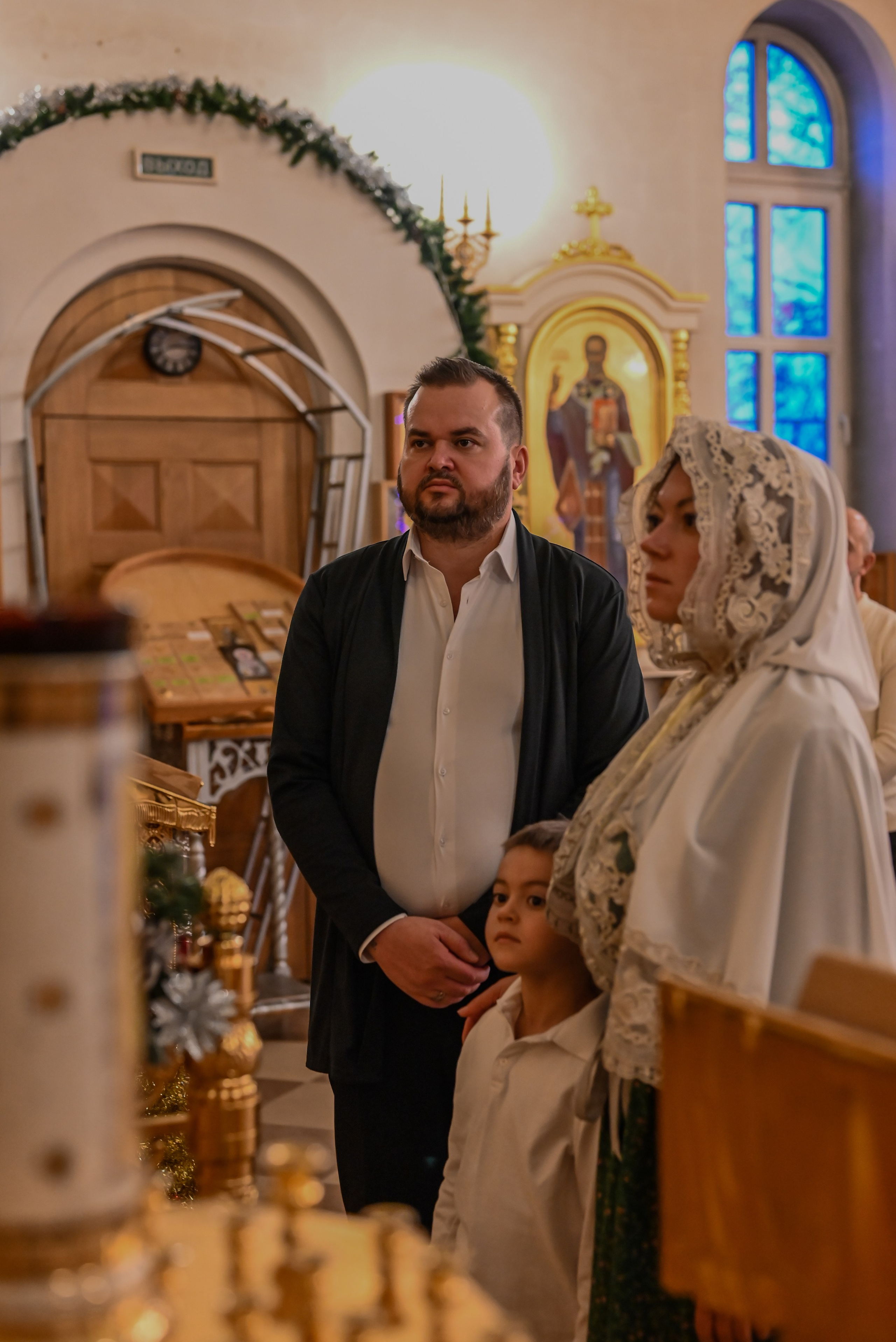 Крещение Совхоз Ленина. Семейный и детский фотограф Москва