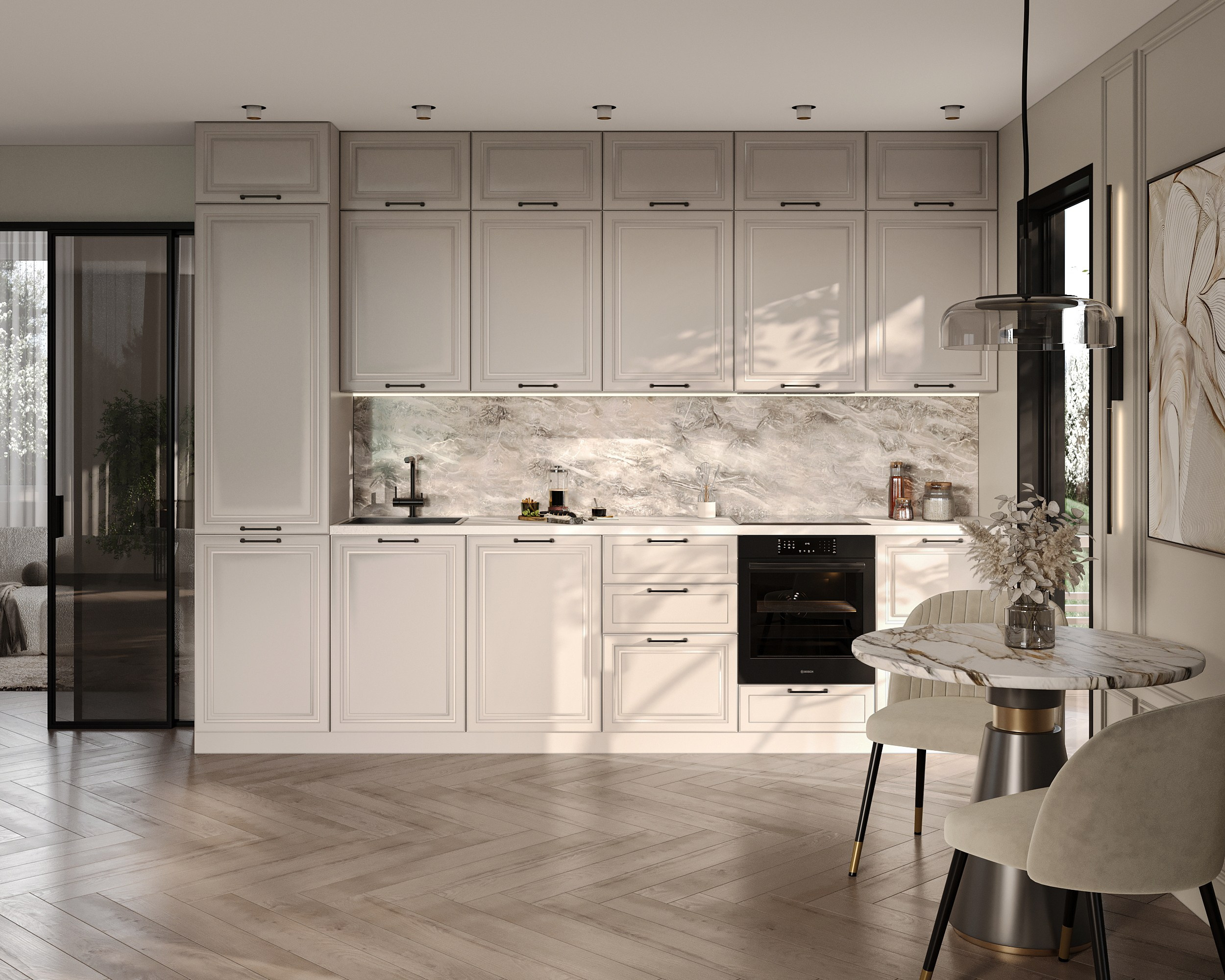 MKR кухонные гарнитуры (предметная 3D визуализация). Королёва Анастасия | 3D визуализатор