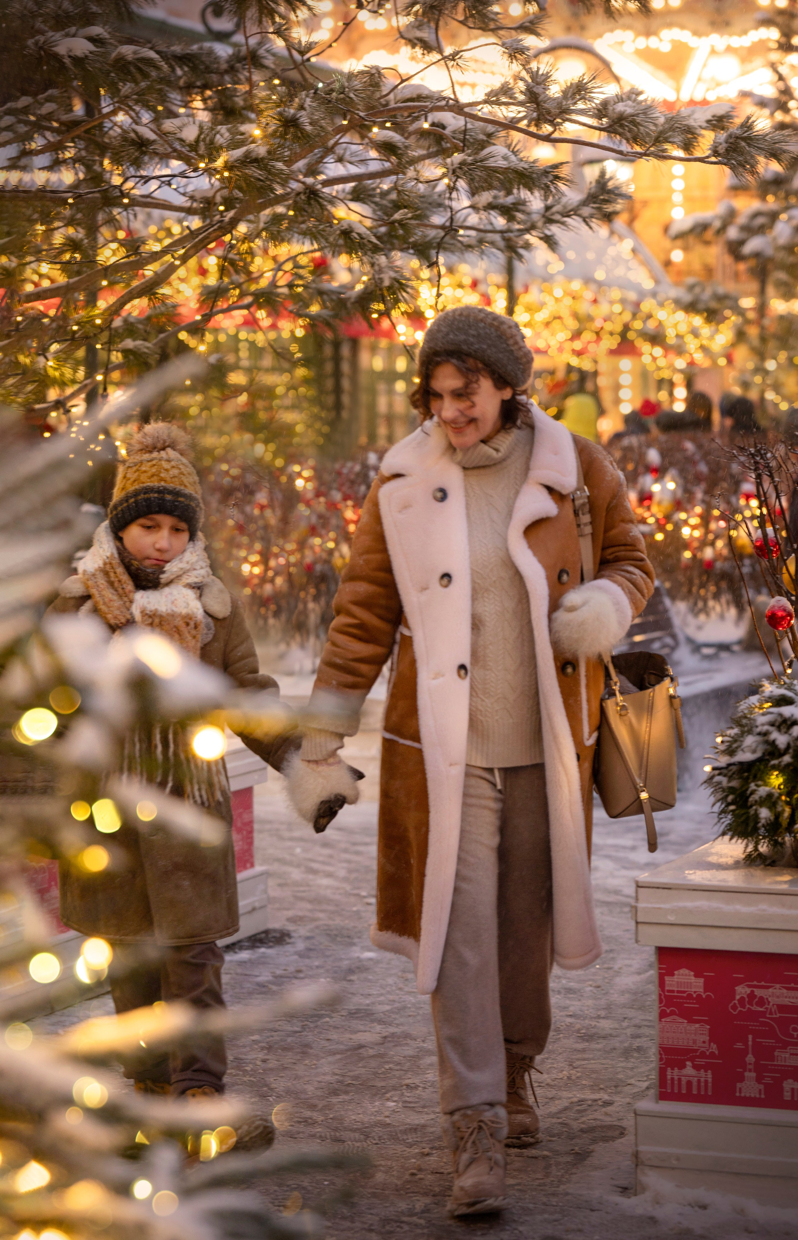Новогодняя прогулка по Москве. Детский и семейный фотограф