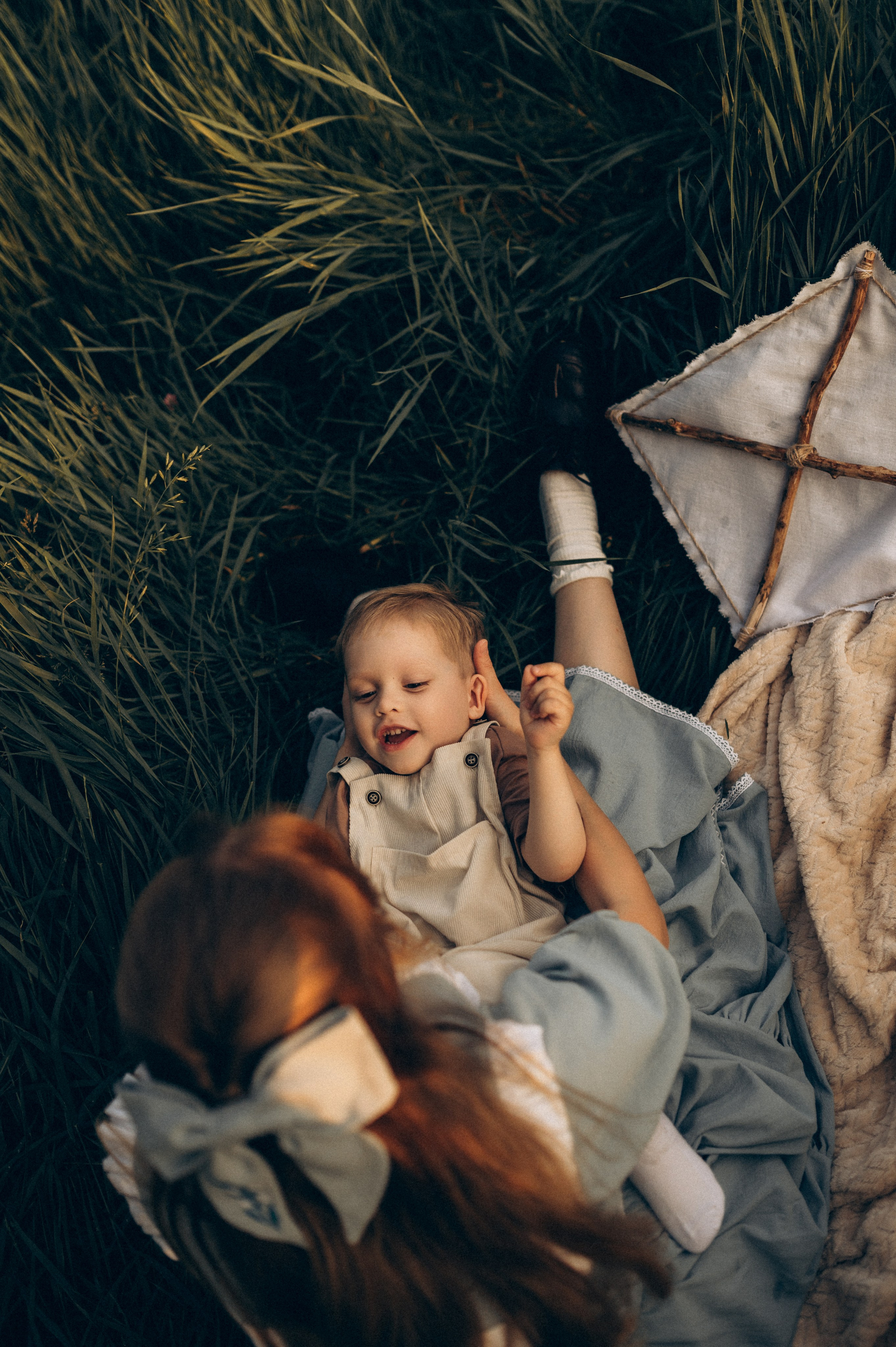 Фотосессия на природе мамы и сына. Фотограф Алексин, Тула