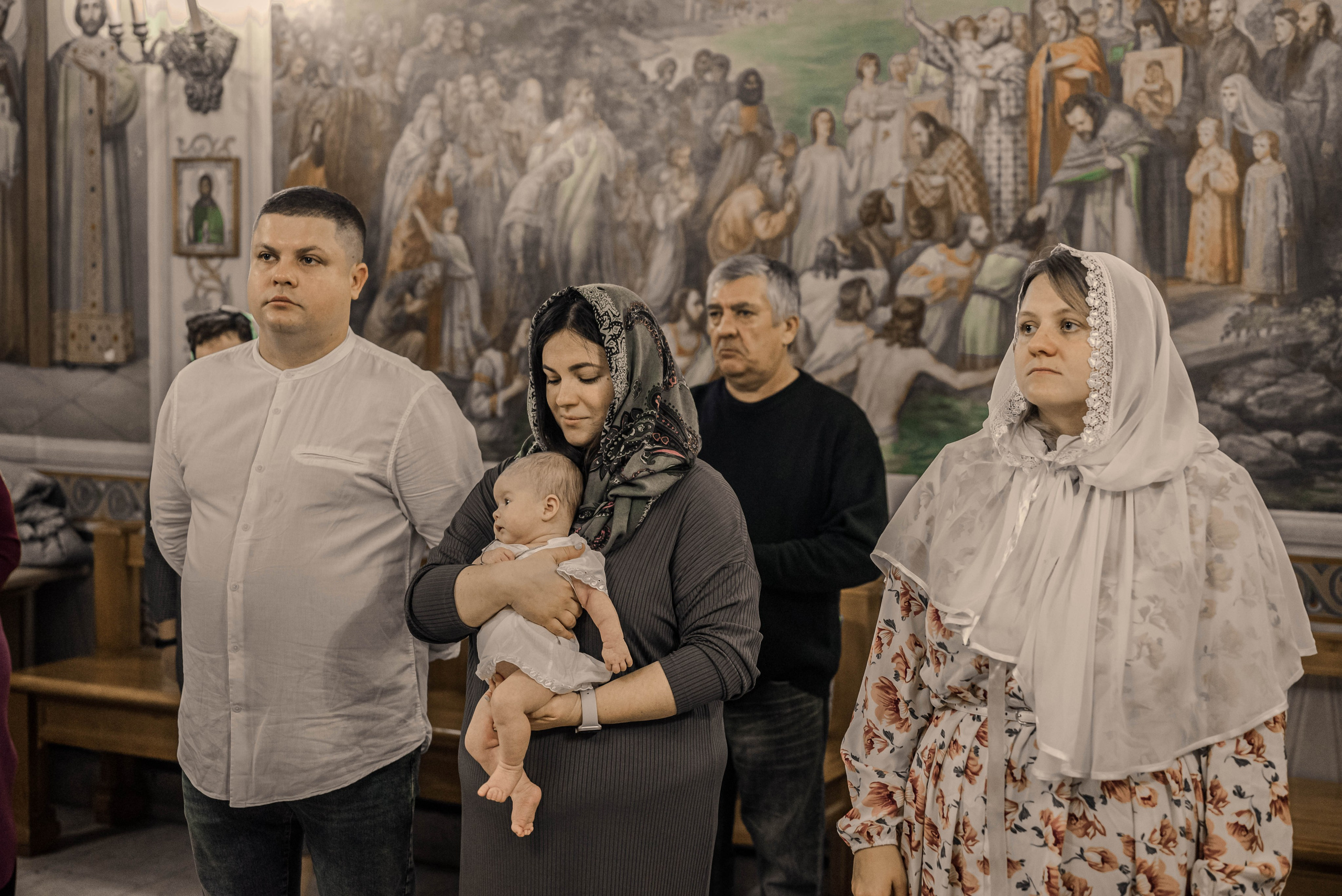 Крещение (мама Регина). Семейный и детский фотограф Москва