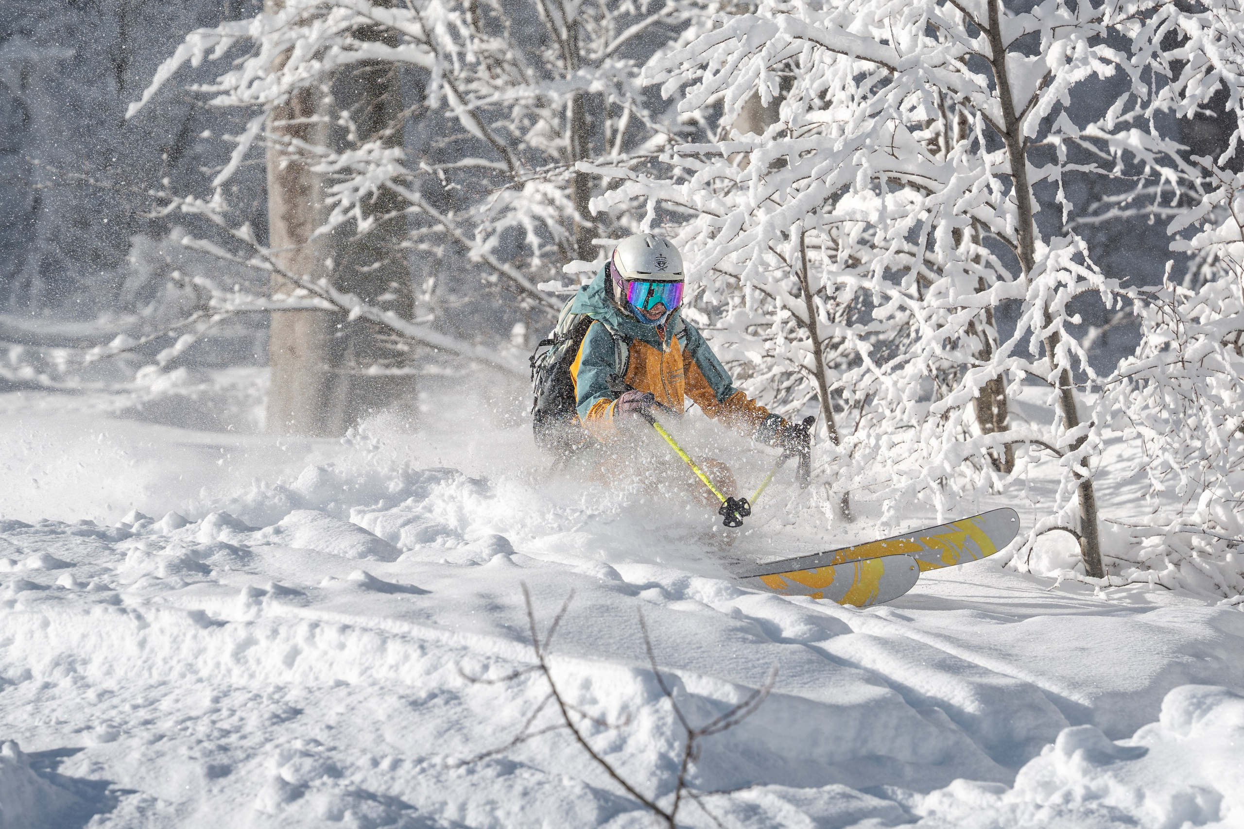 Внетрассовое катание в рамках фрирайд кэмпа с Еленой Ануфриковой. Репортажный фотограф в Красной Поляне и Сочи Павлюченко Екатерина