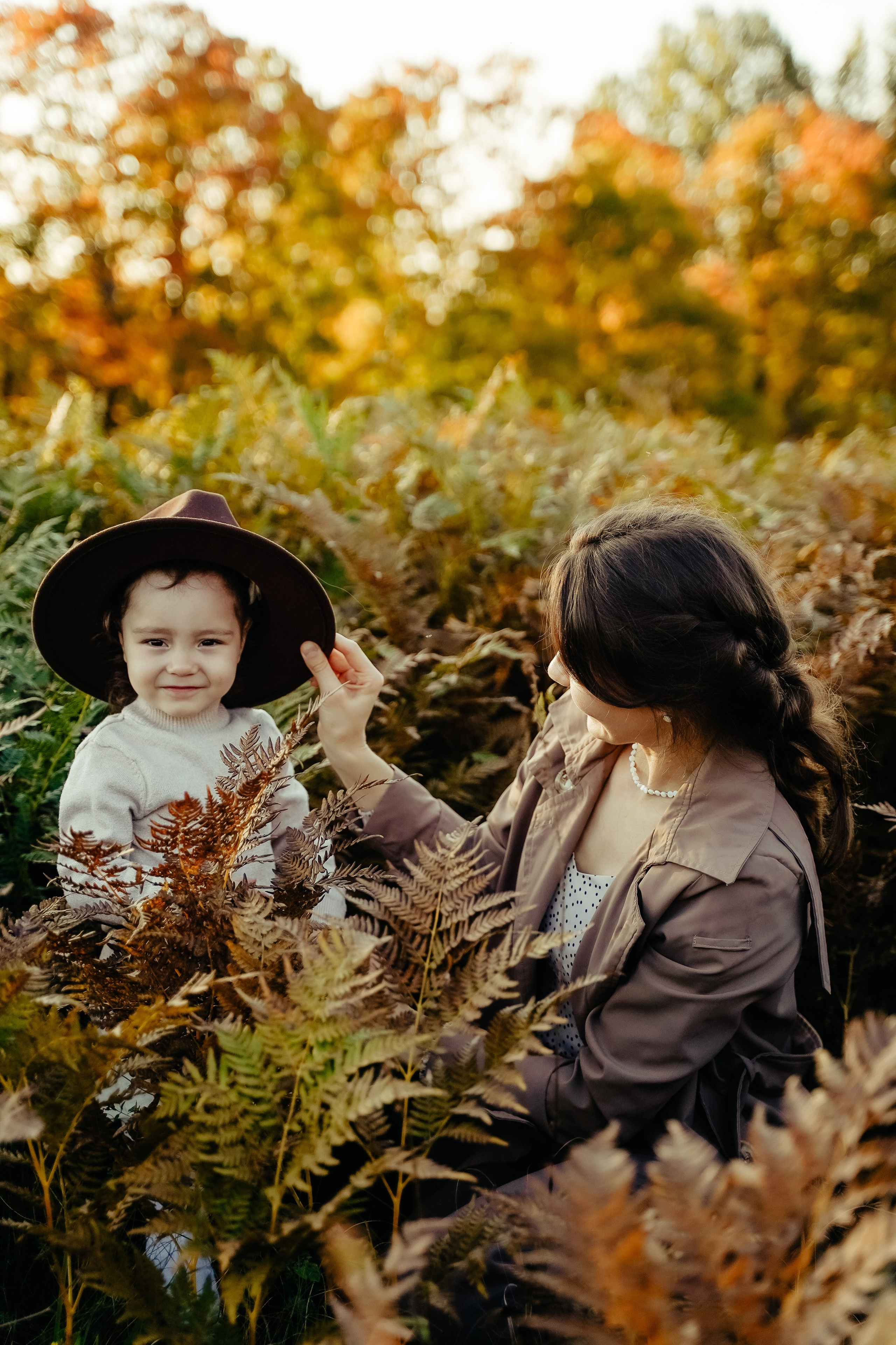Мама и Дочка Осенняя фотосъемка