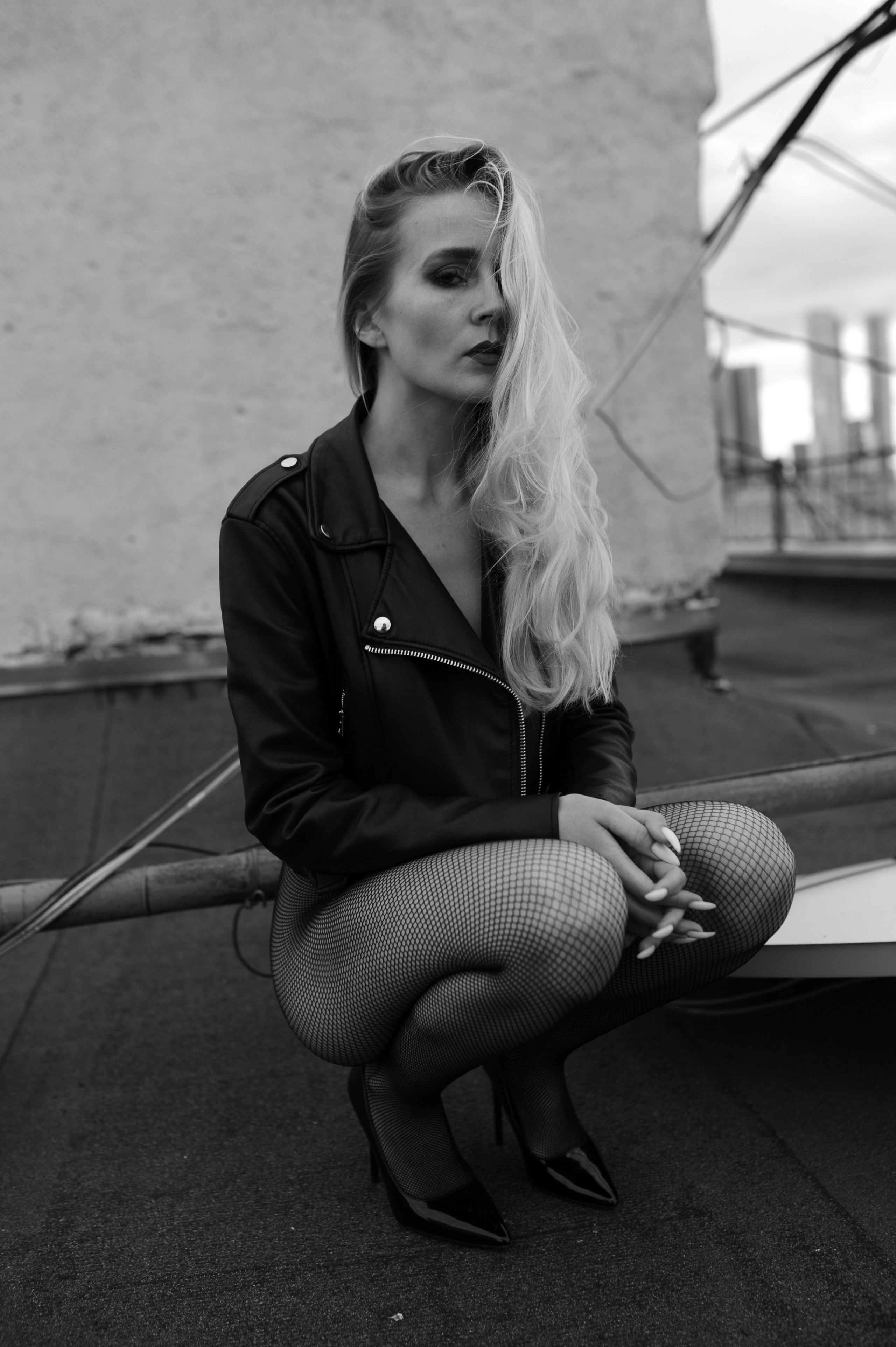 Фотосессия на крыше. Александр Mr.Brass — фотографирую женский портрет в Москве