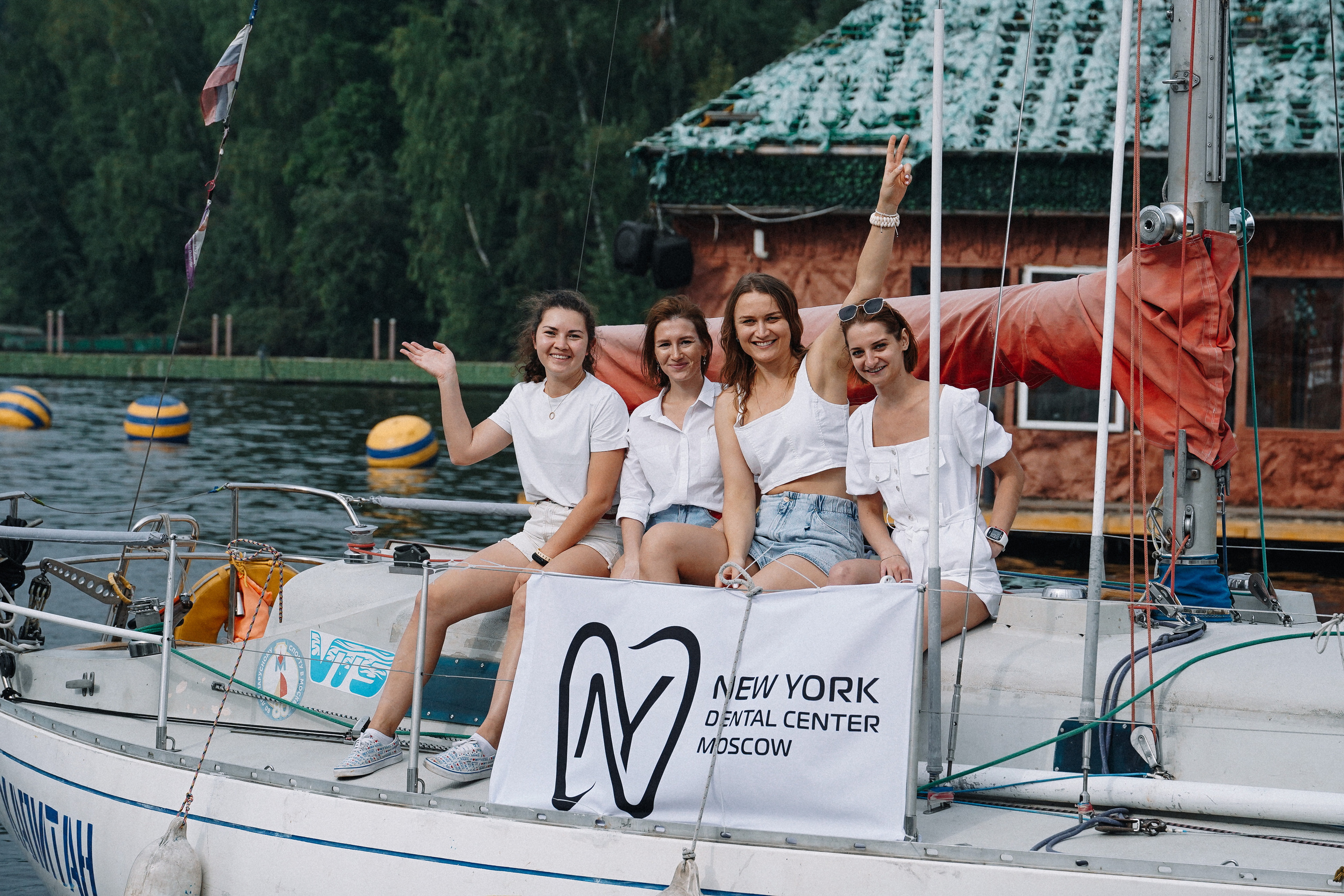 Фотограф на регату на Пироговском водохранилище