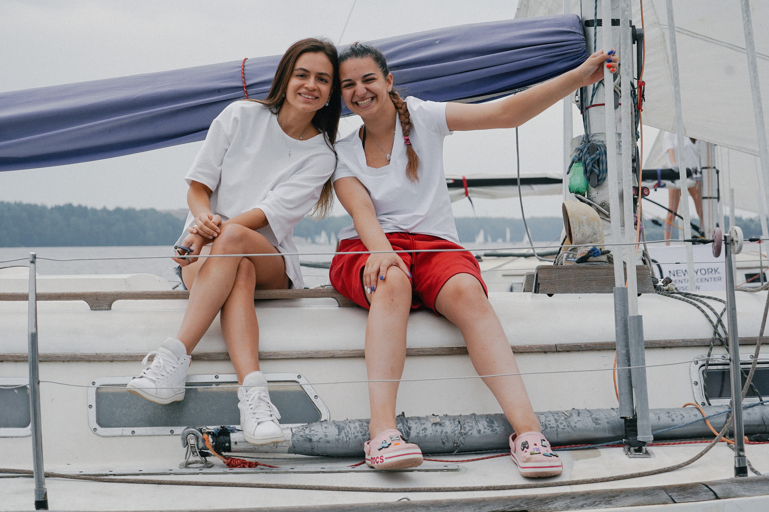 Фотограф на регату на Пироговском водохранилище