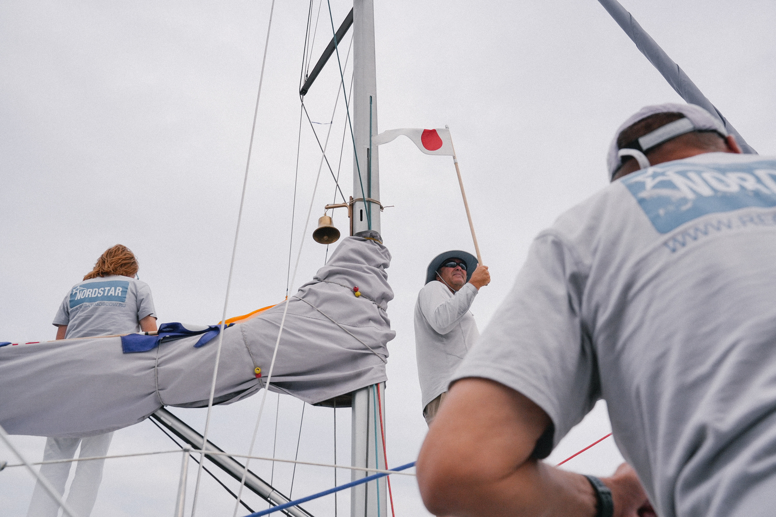 Фотограф на регату на Пироговском водохранилище