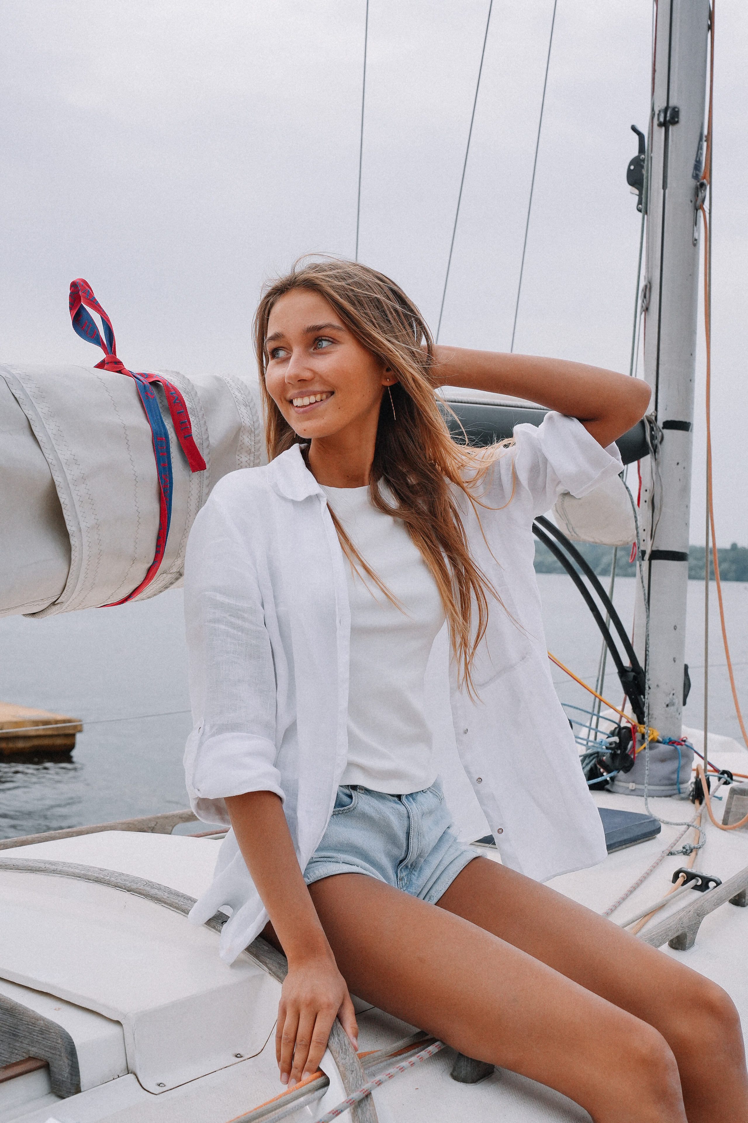 Фотограф на регату на Пироговском водохранилище