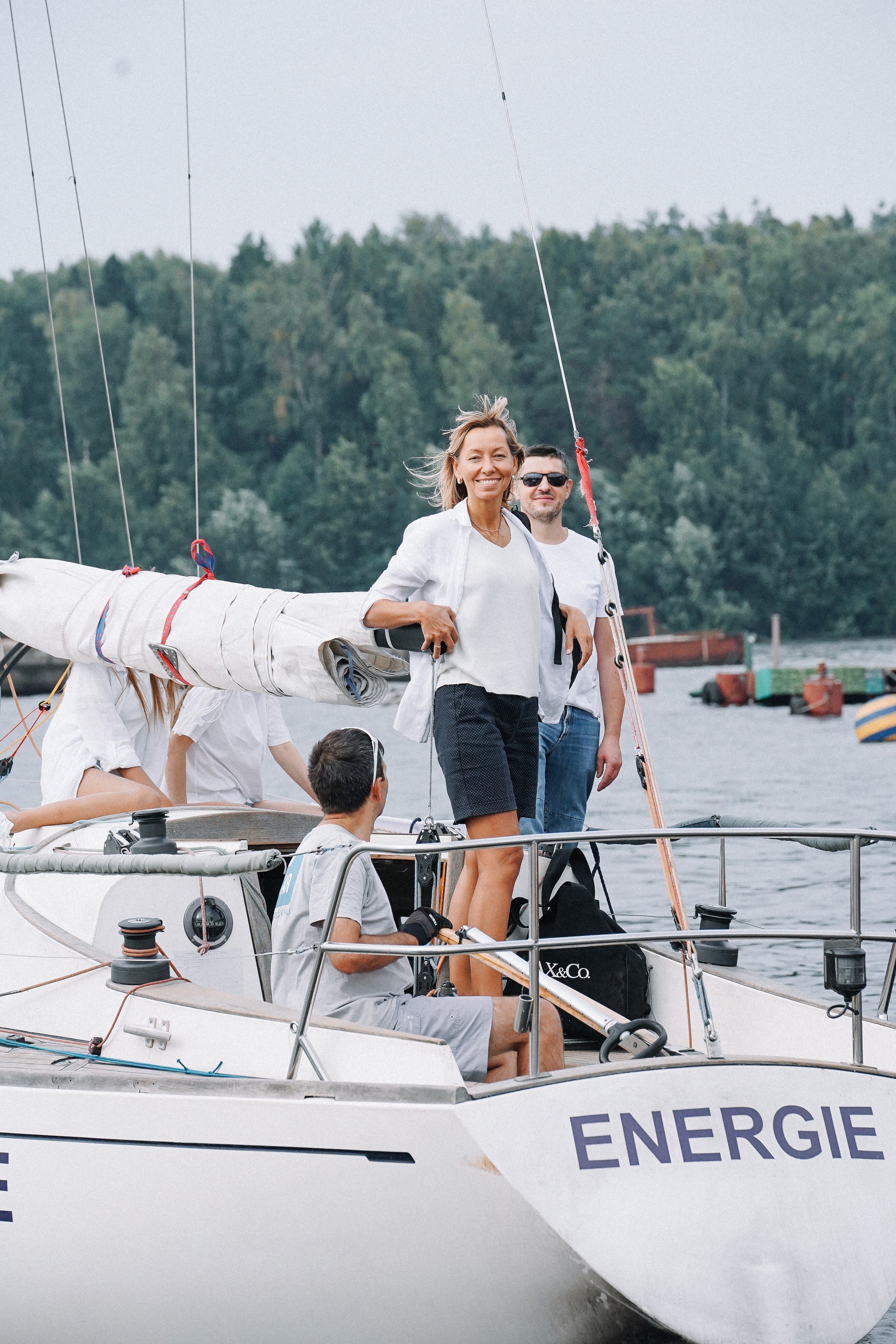 Фотограф на регату на Пироговском водохранилище