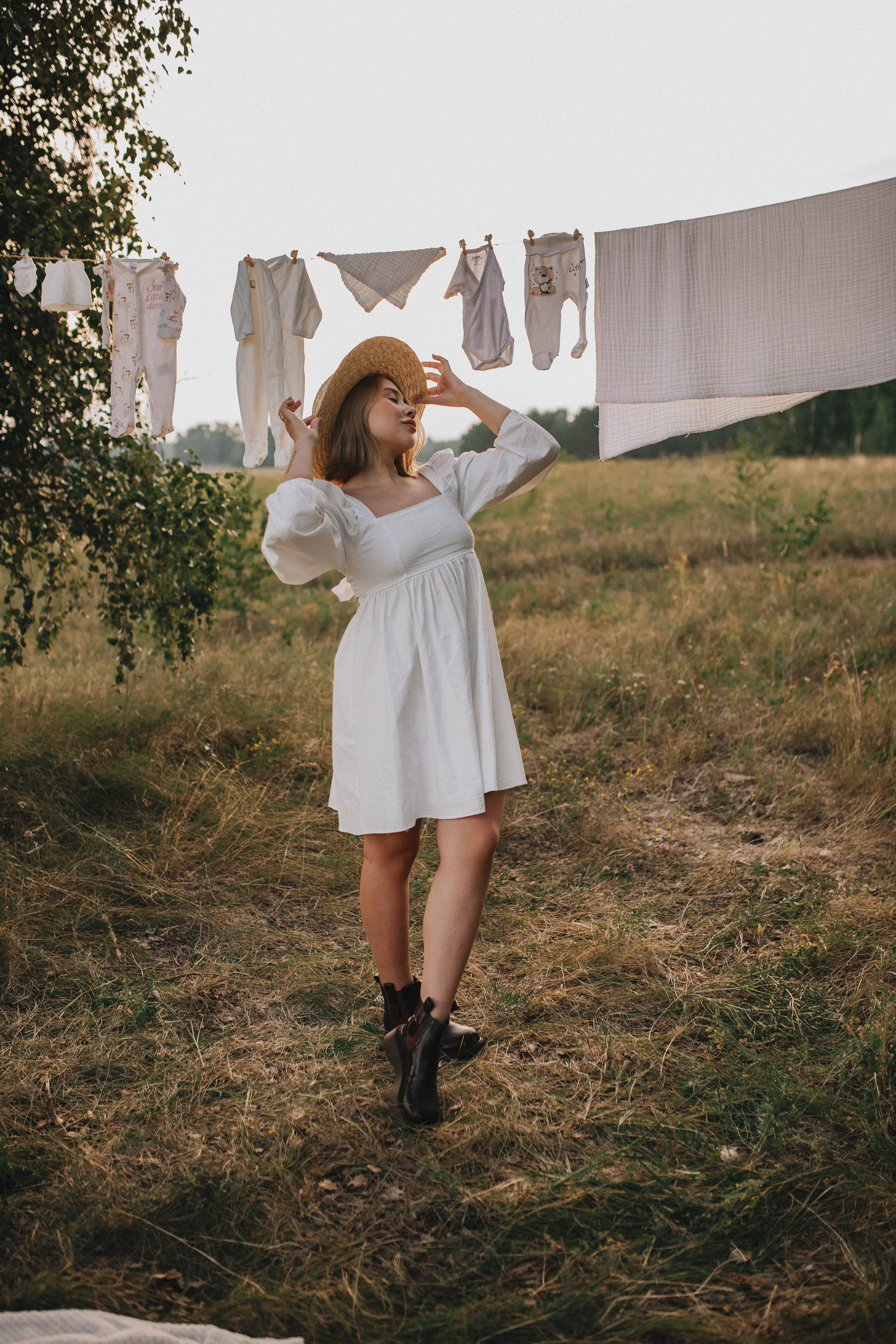 Семейный вечер в деревне. Свадебный фотограф Новосибирск