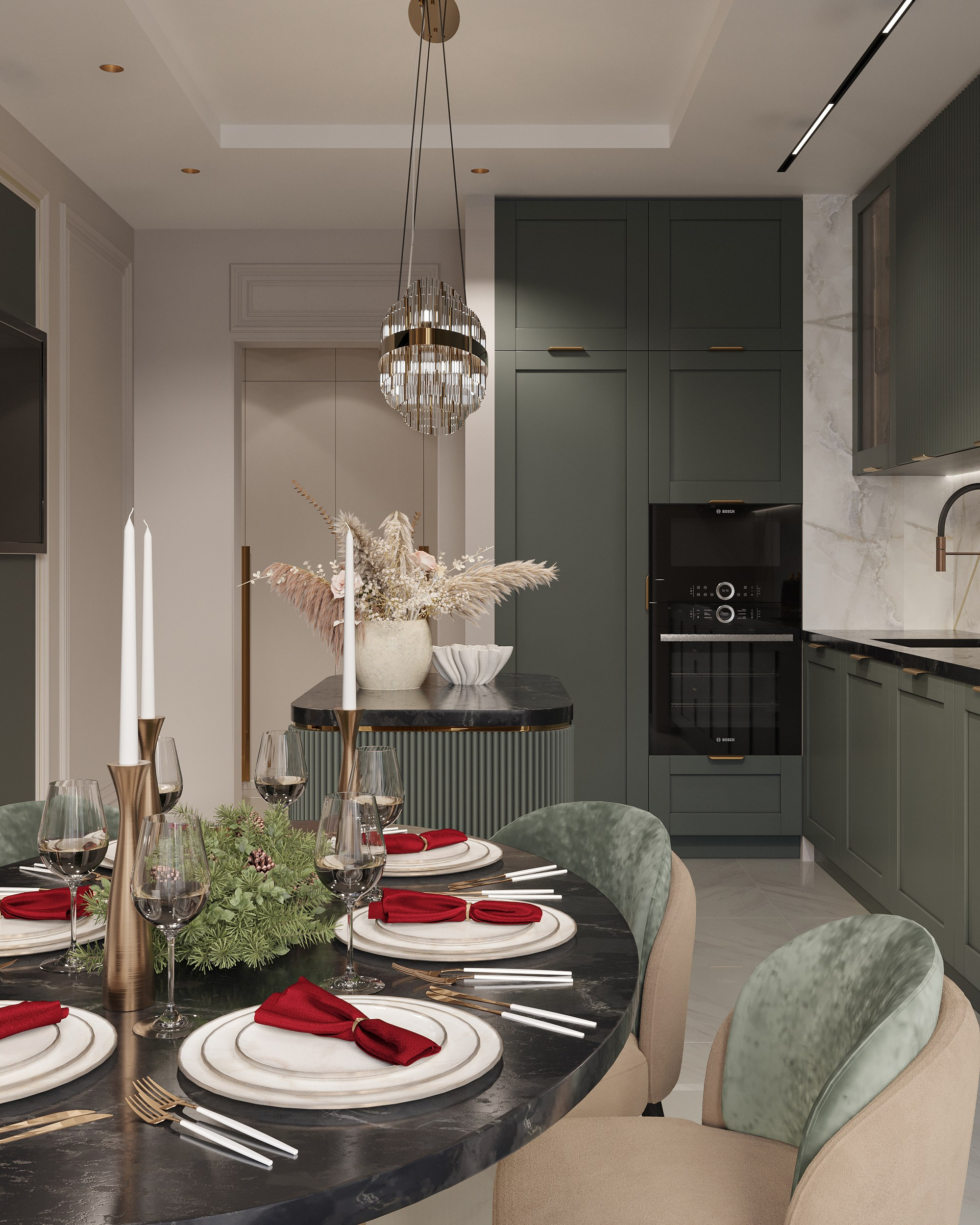 Кухня. Королёва Анастасия | 3D визуализатор