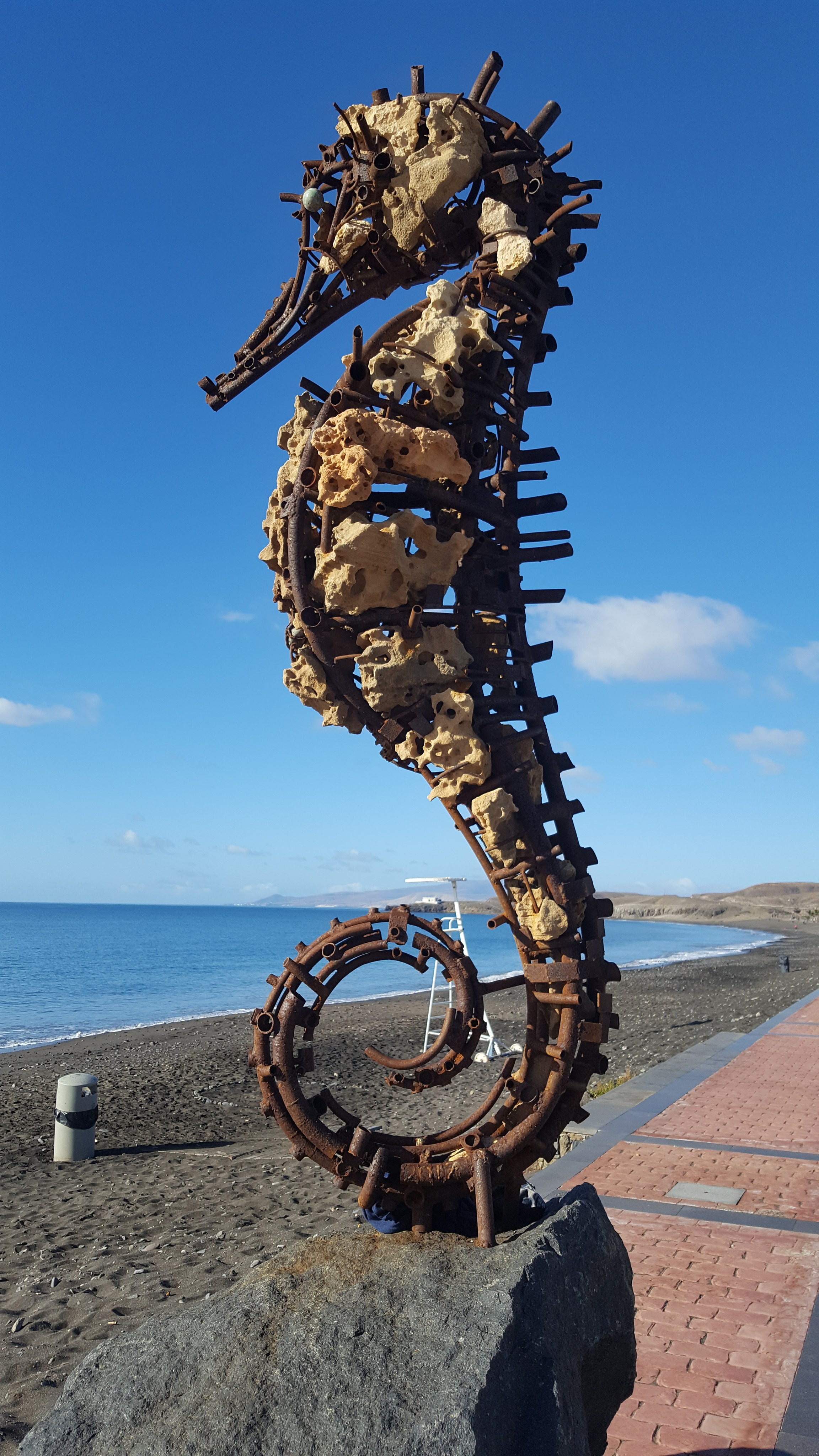 Морской конёк/Испания/Канарские о-ва/ Фуэртевентура/2017. Художник — скульптор Антонина Фатхуллина