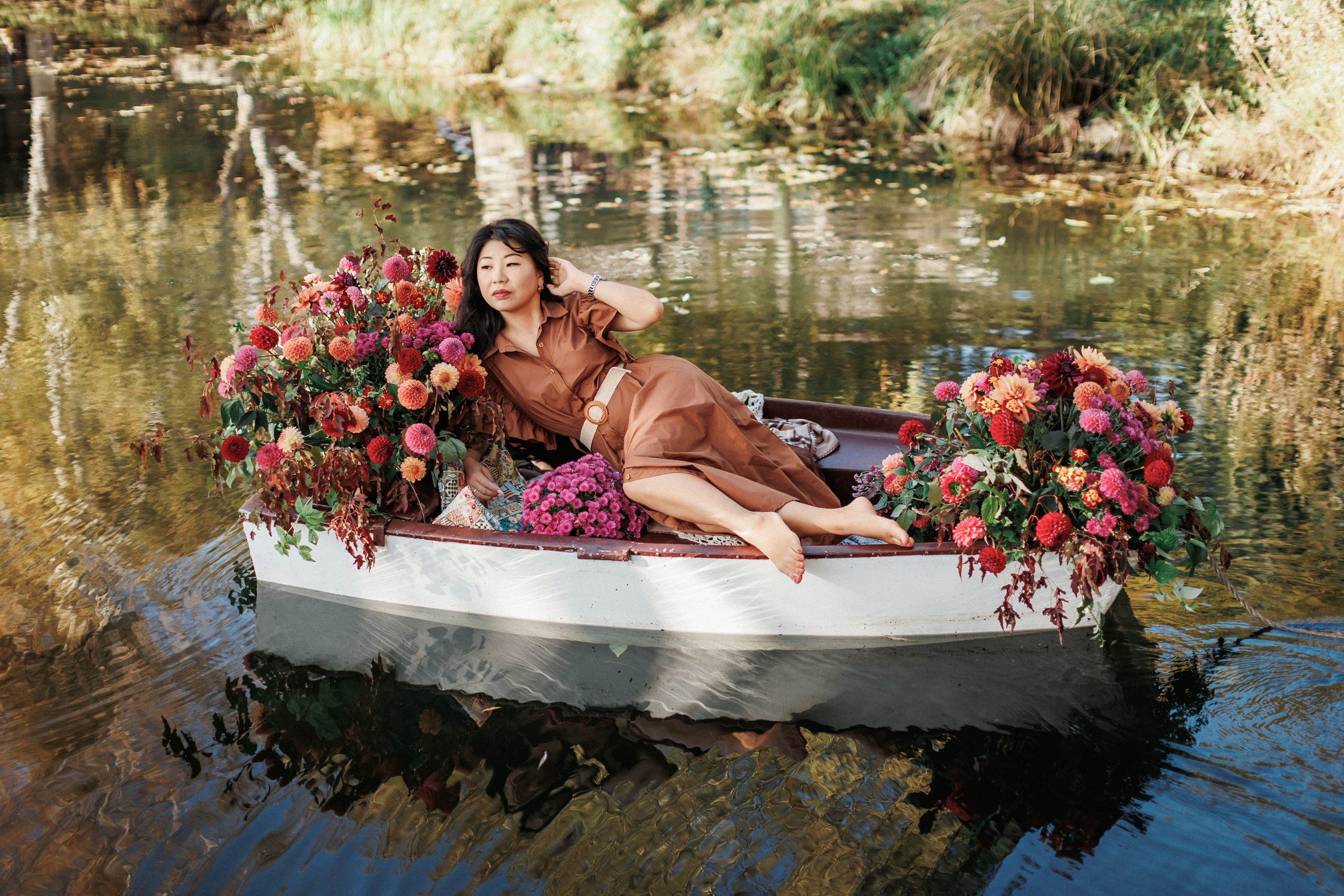 Фотопроект «Лодка в цветах». Свадебный, семейный и детский фотограф в городе Партизанск, Находка