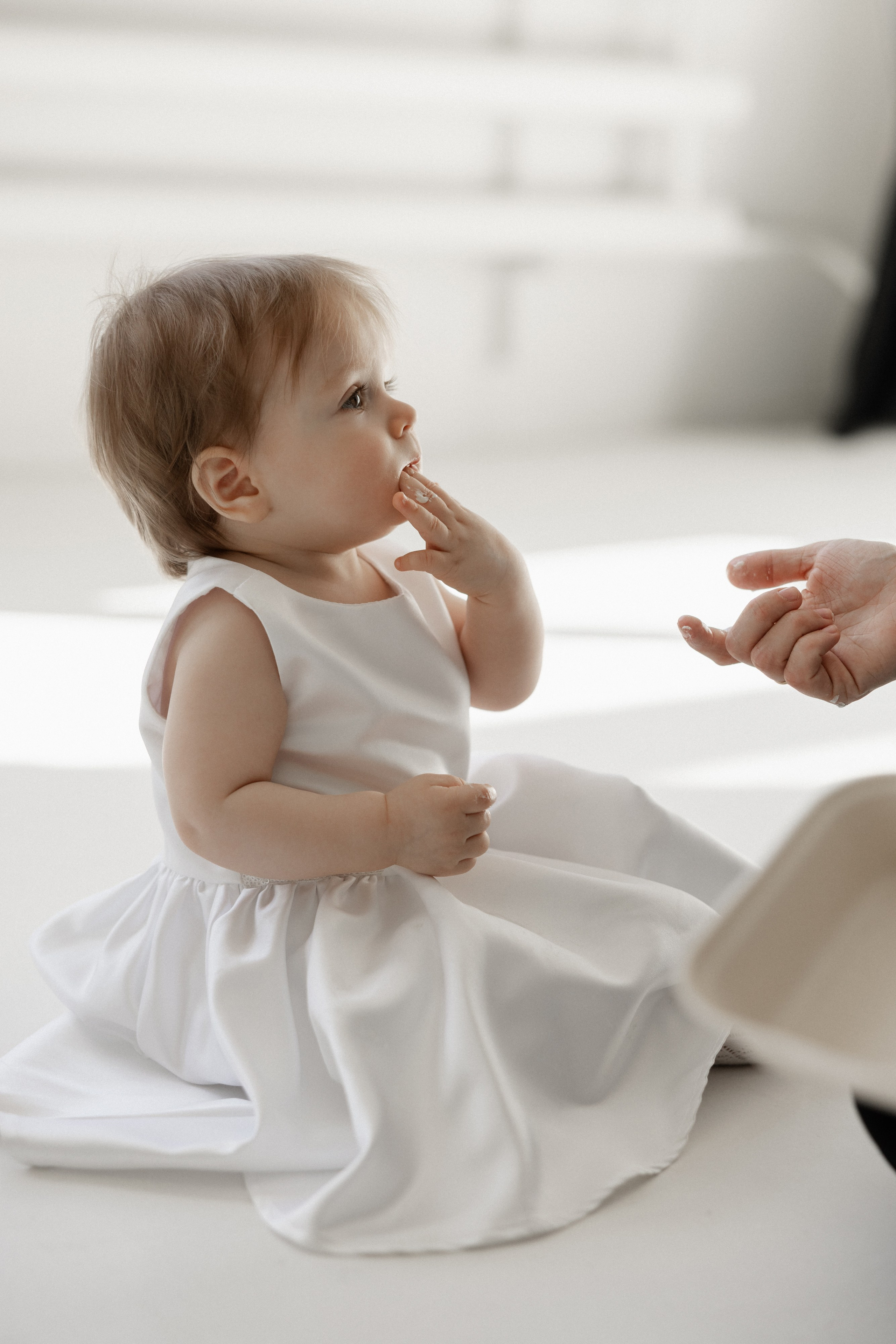 Семейная съёмка с ребенком в студии