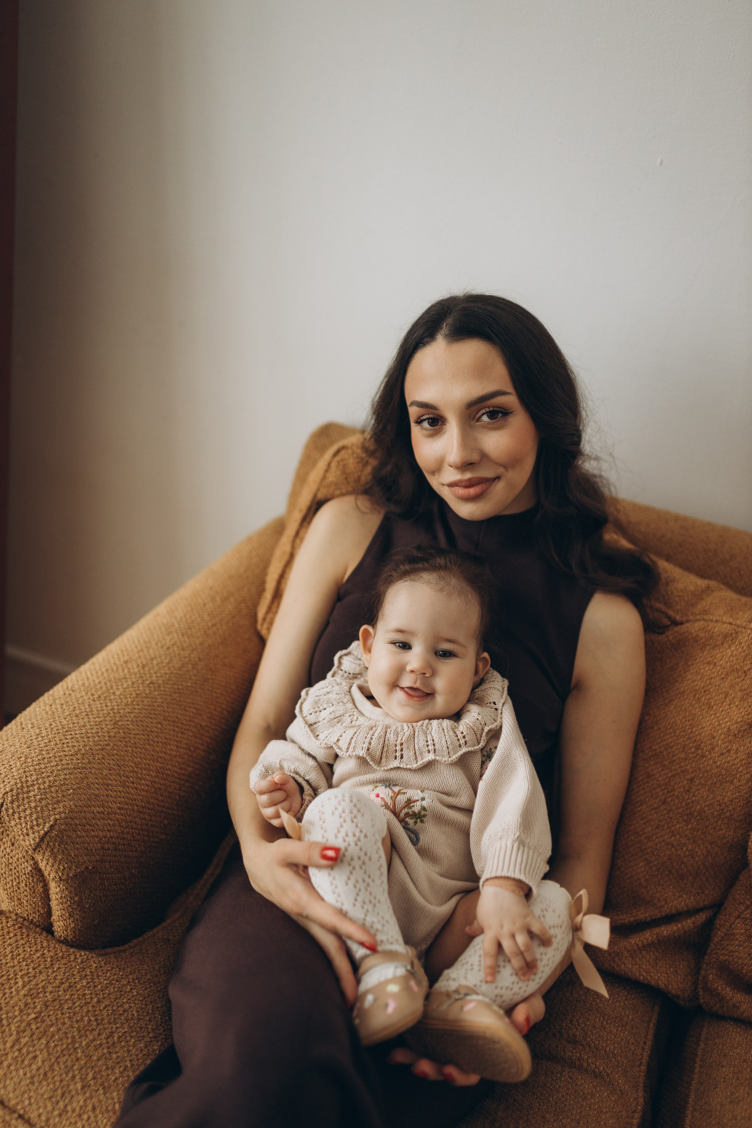 Арина с мамой и папой. Семейный фотограф Мария Маркова Москва и Одинцово