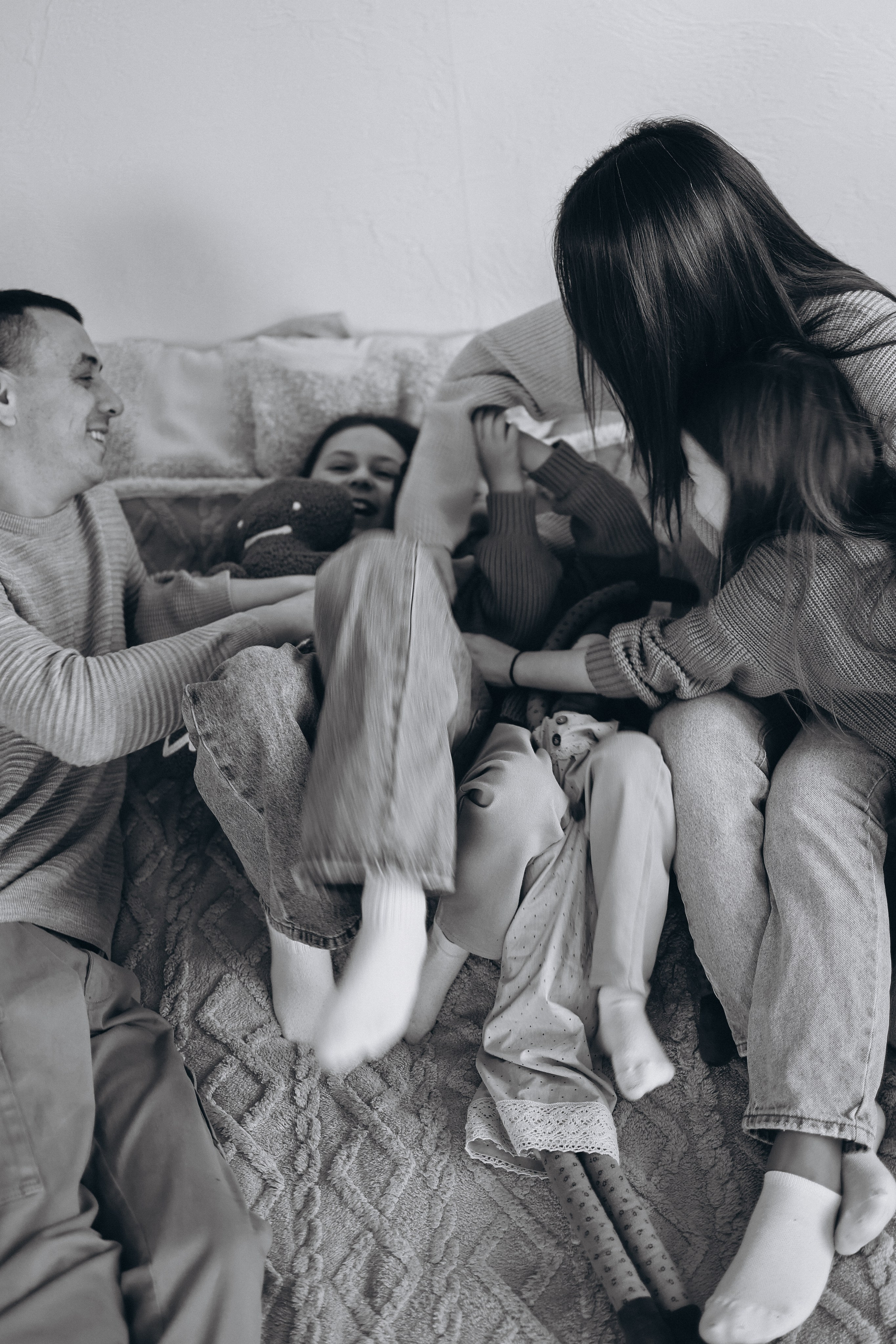 Новогодняя съёмка в студии. Семейный и детский фотограф в Москве Маргарита Сереброва