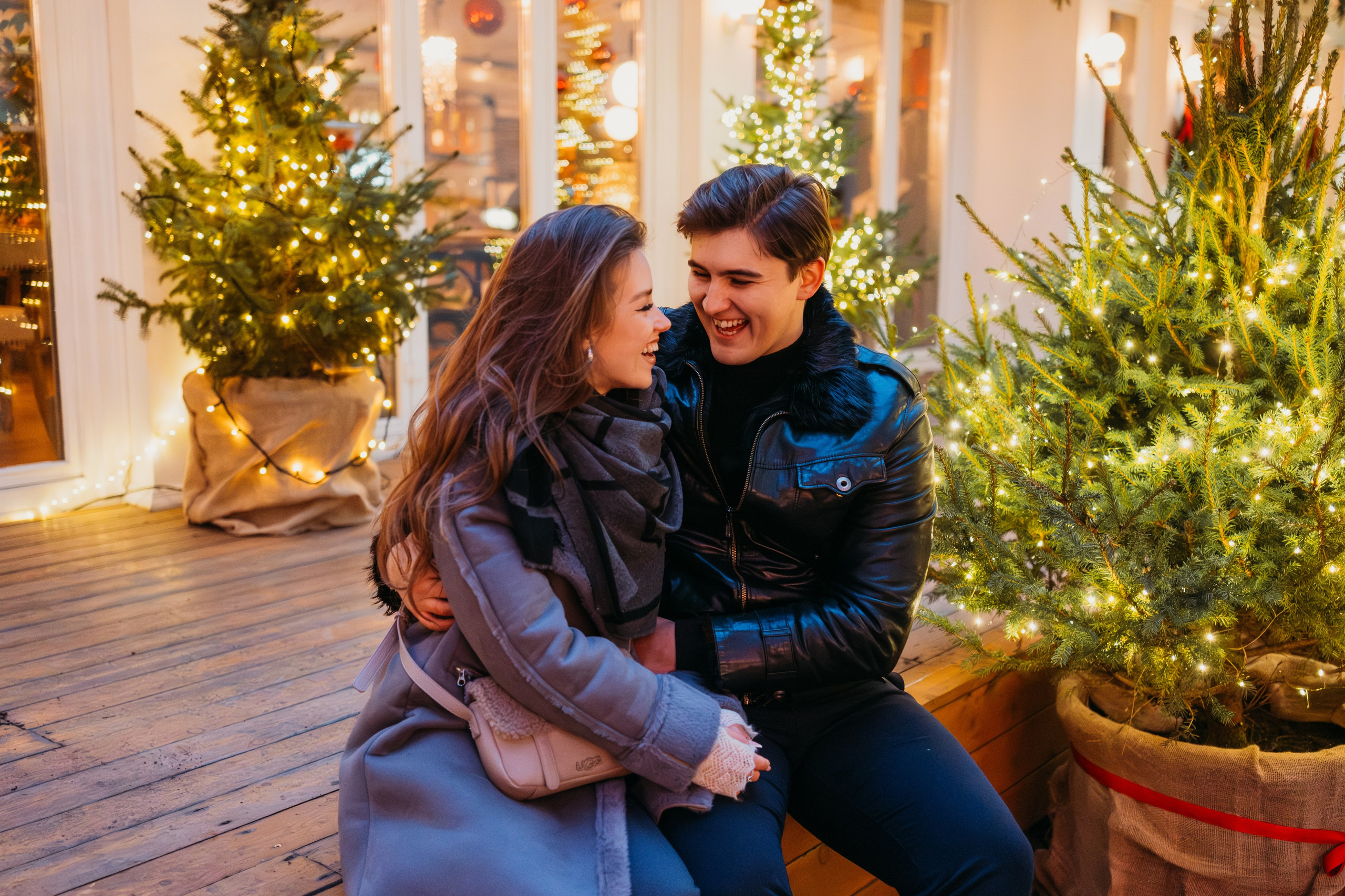Аня и Даня: новогодняя прогулка. Семейный и детский фотограф в Санкт-Петербурге