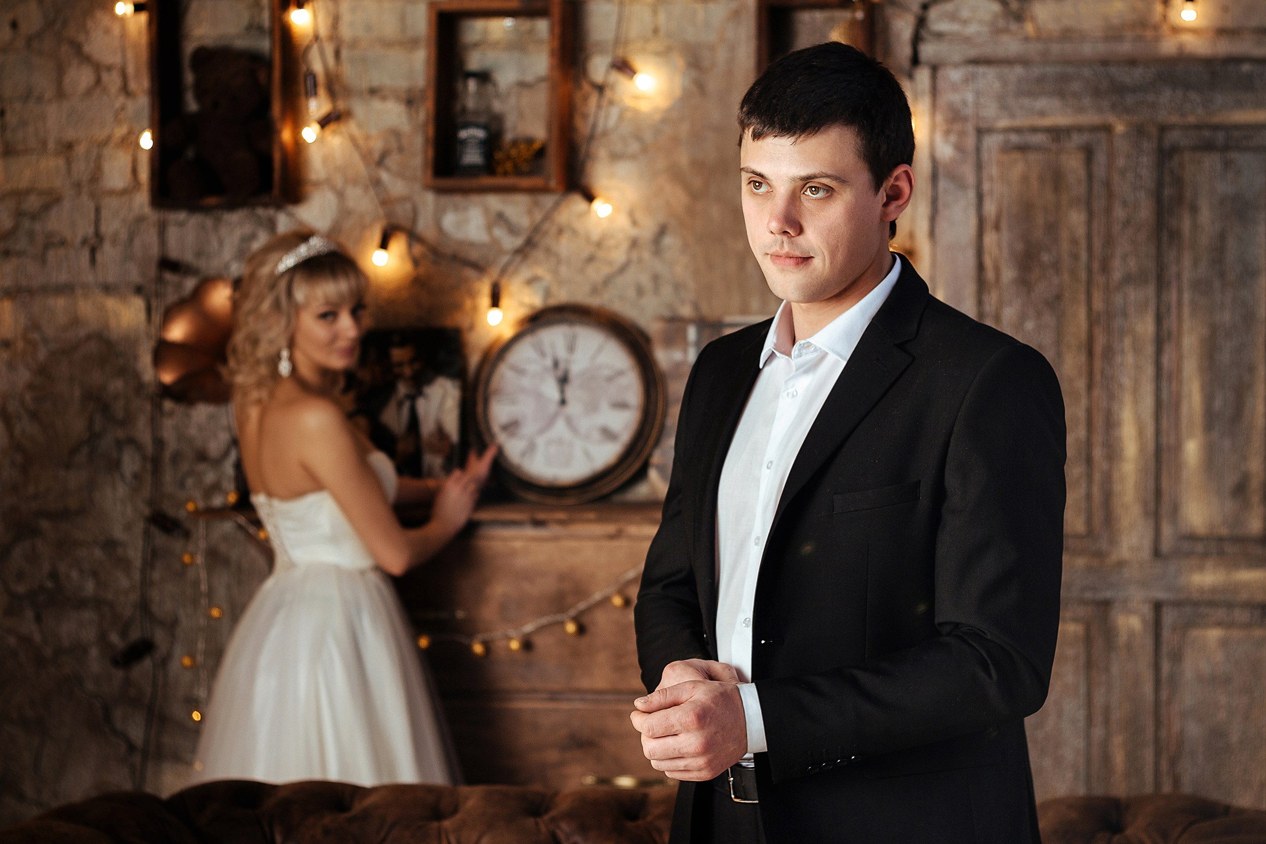 Свадебная фотосессия в студии. Фотограф Павел Герасименко