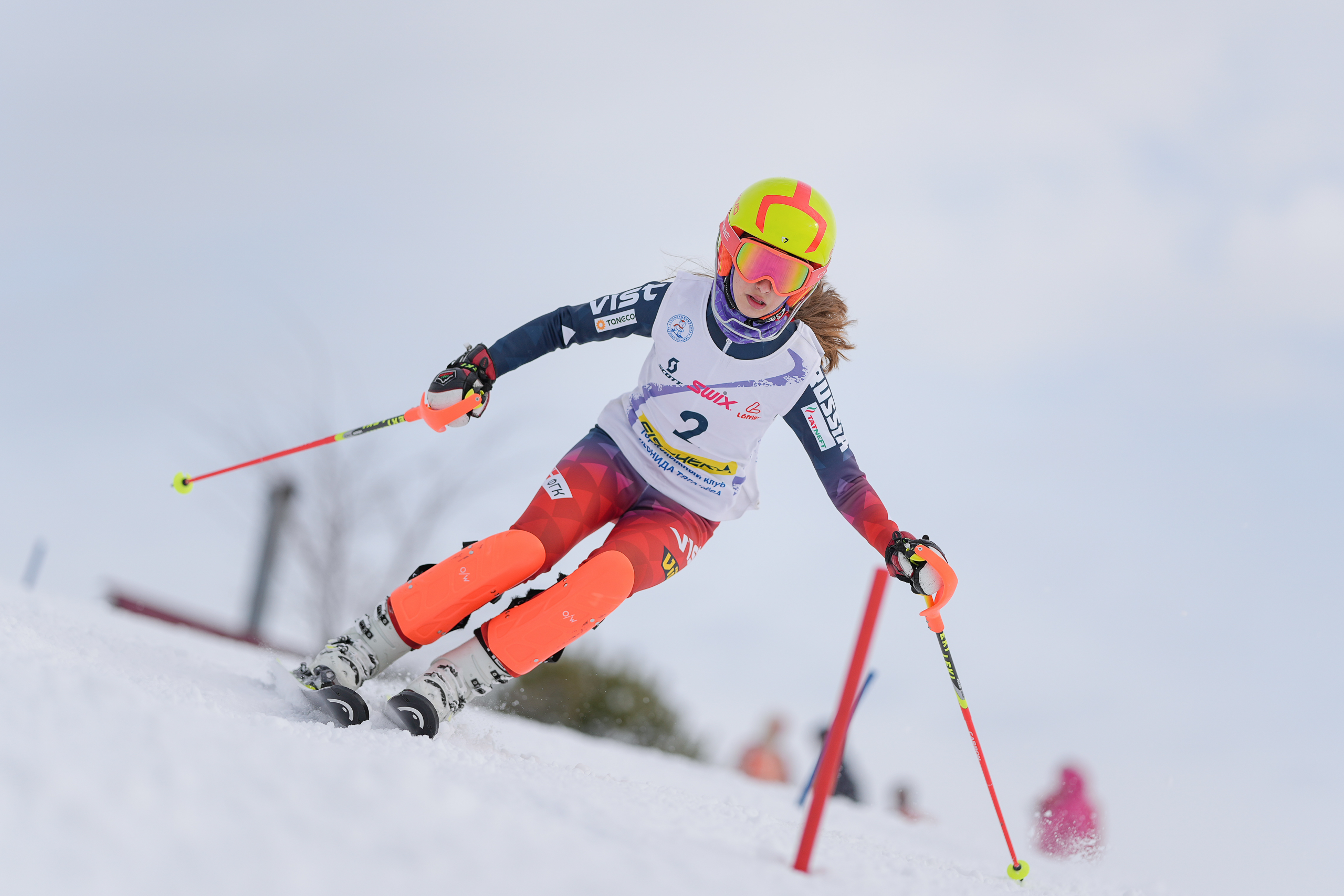 SL (Slalom) - Слалом. Соревнования по горнолыжному спорту. Московская область, Шуколово