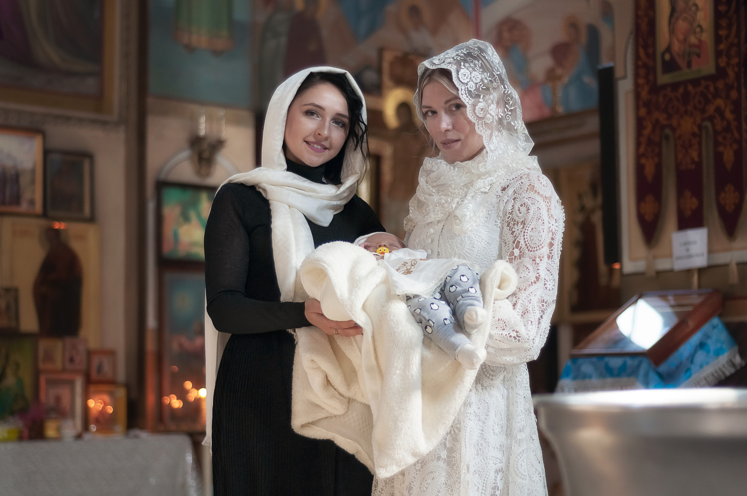 Крещение в Храме Иерусалимской Иконы Божьей Матери. Фотограф беременности и ньюборн в Ростове-на-Дону