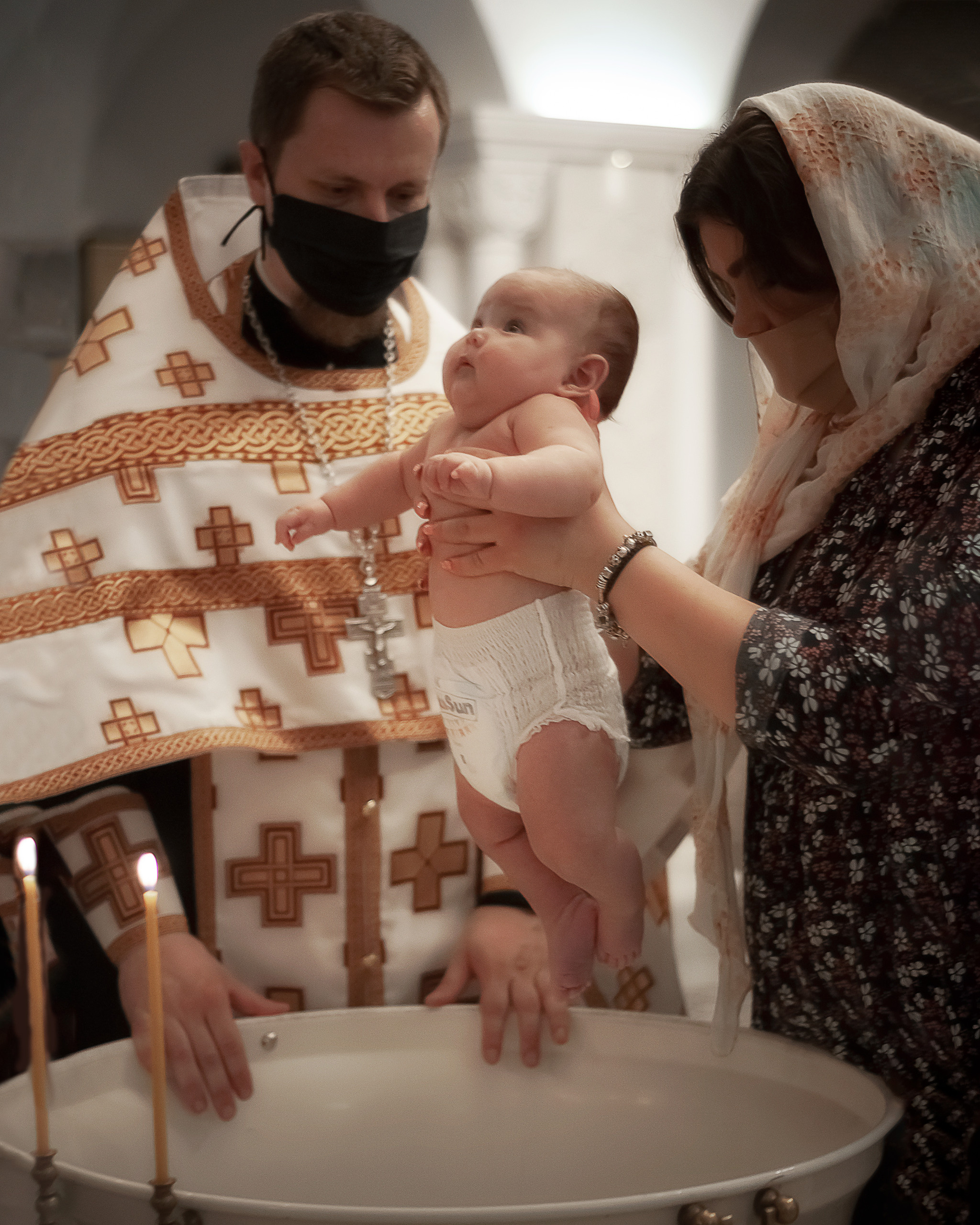Крещение в Храме 40 мучеников Севастийских. Фотограф беременности и ньюборн в Ростове-на-Дону