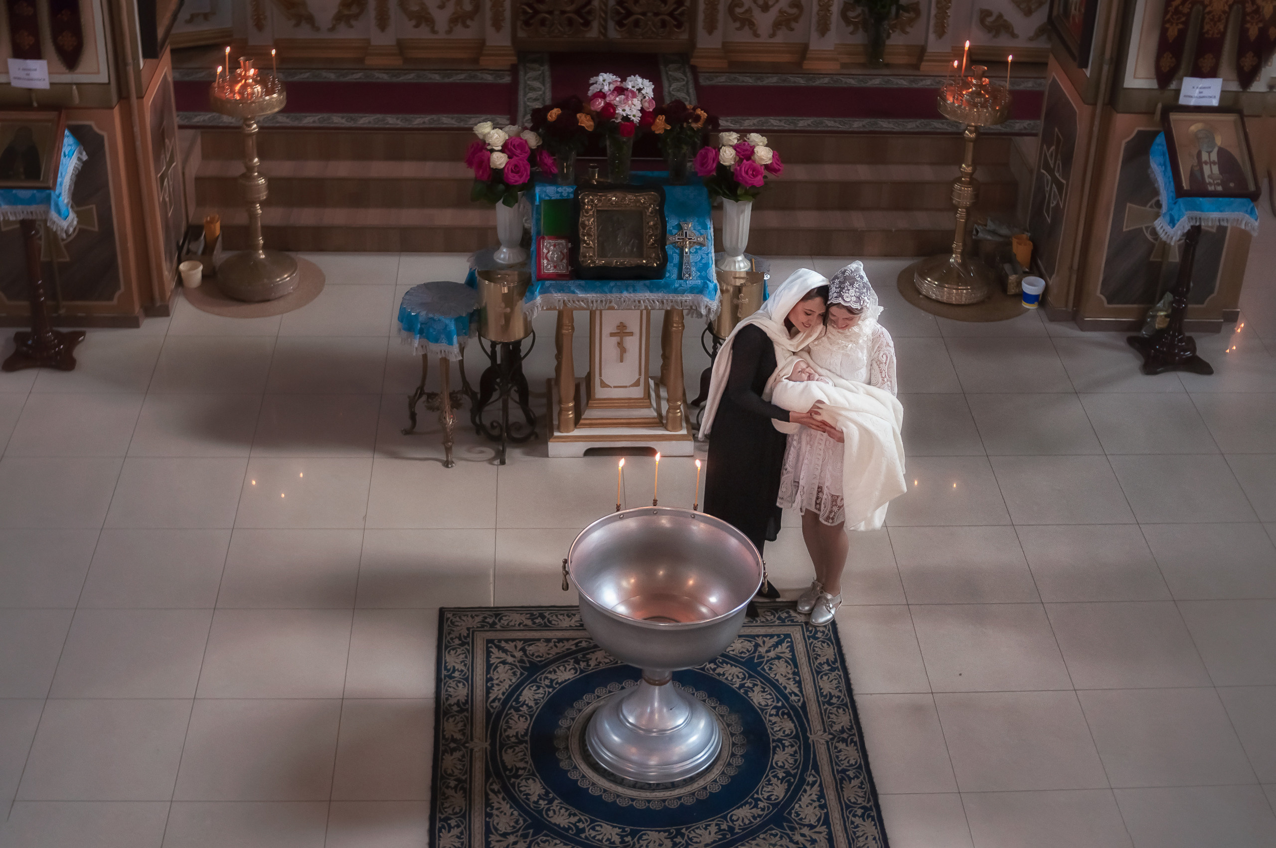 Крещение в Храме Иерусалимской Иконы Божьей Матери. Фотограф беременности и ньюборн в Ростове-на-Дону