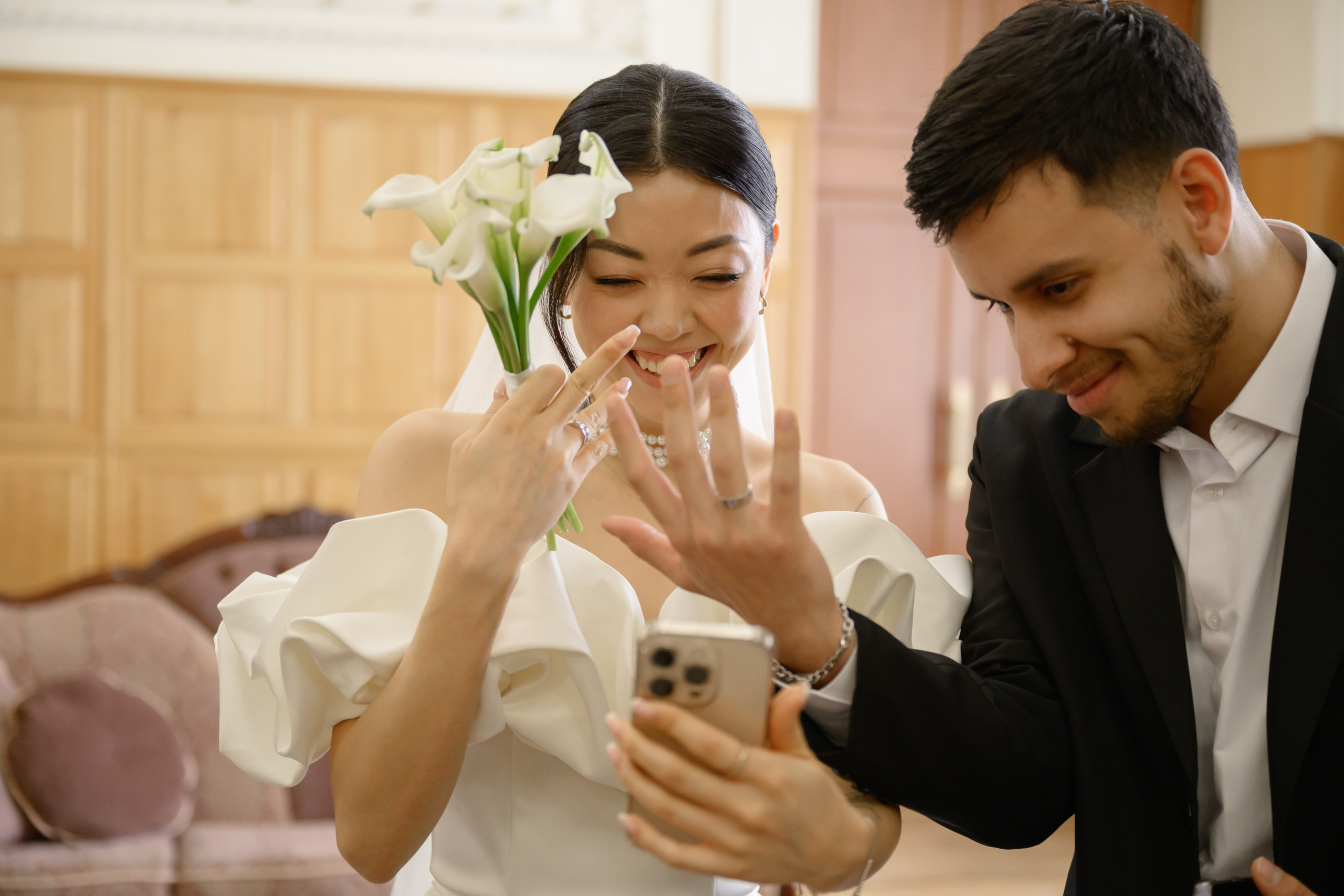 Свадьба для двоих в Москве. Грибоедовский ЗАГС и фотостудия 21 Kult. Semerlina.ru