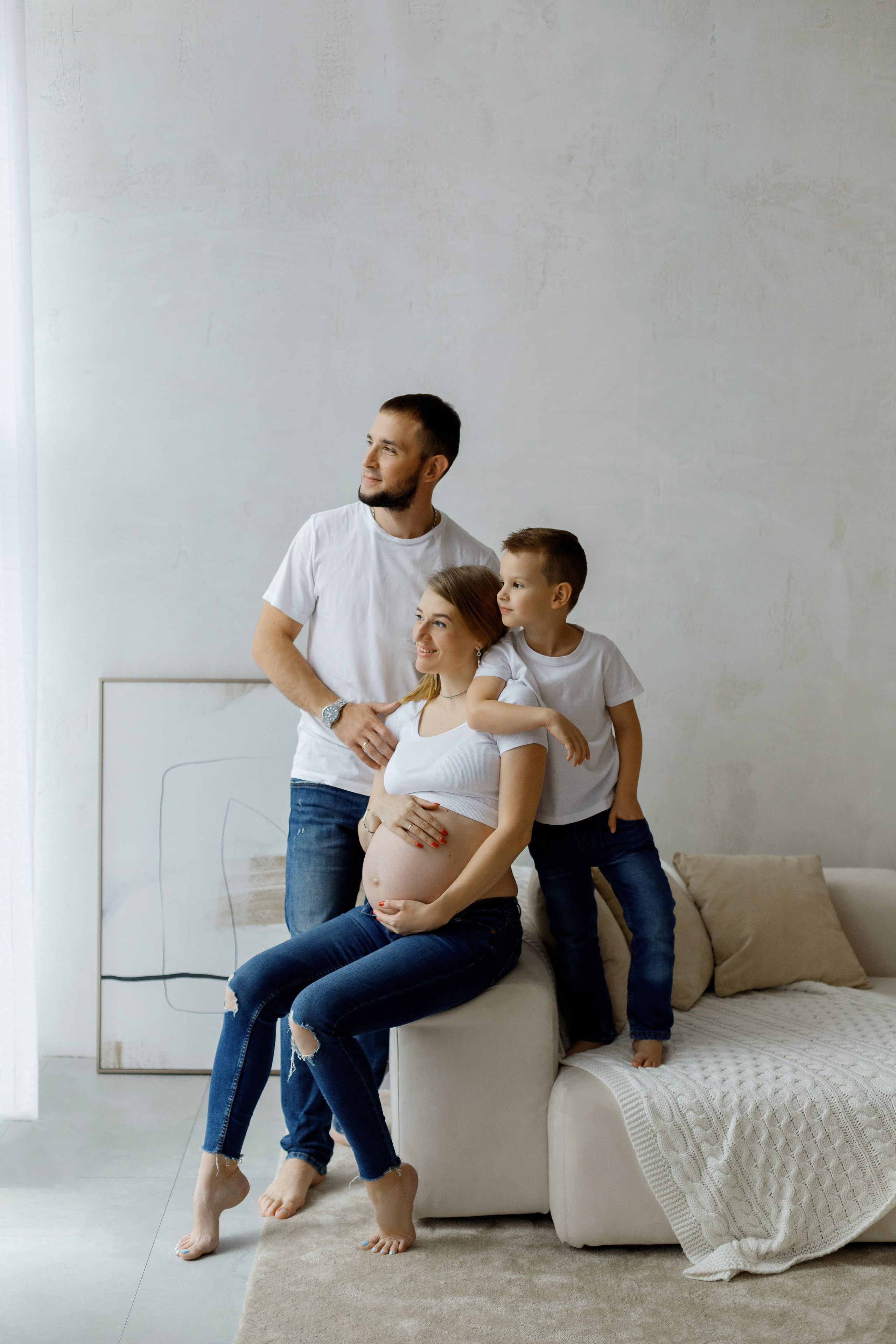 Фотосессия беременности в фотостудии «Мимика». Фотограф Александра Сыщенко