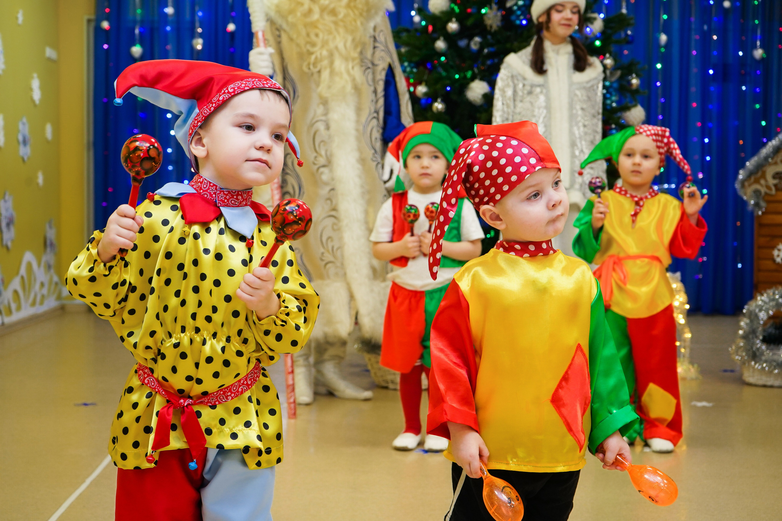 Новогодний утренник в садике. Семейный и портретный фотограф в Екатеринбурге Анна Лобанова