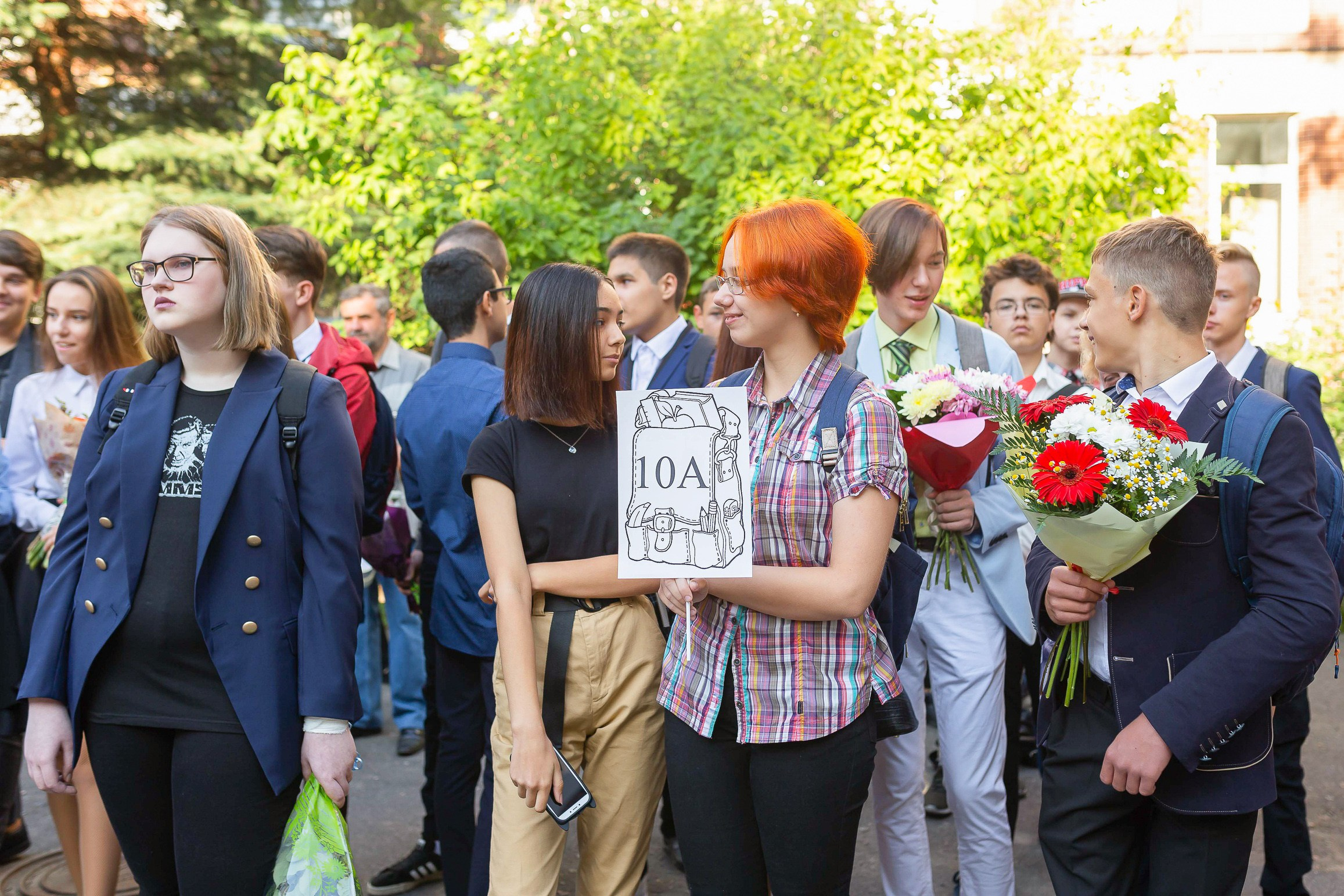 Линейка 1 сентября. Свадебный и Репортажный фотограф в Санкт-Петербурге