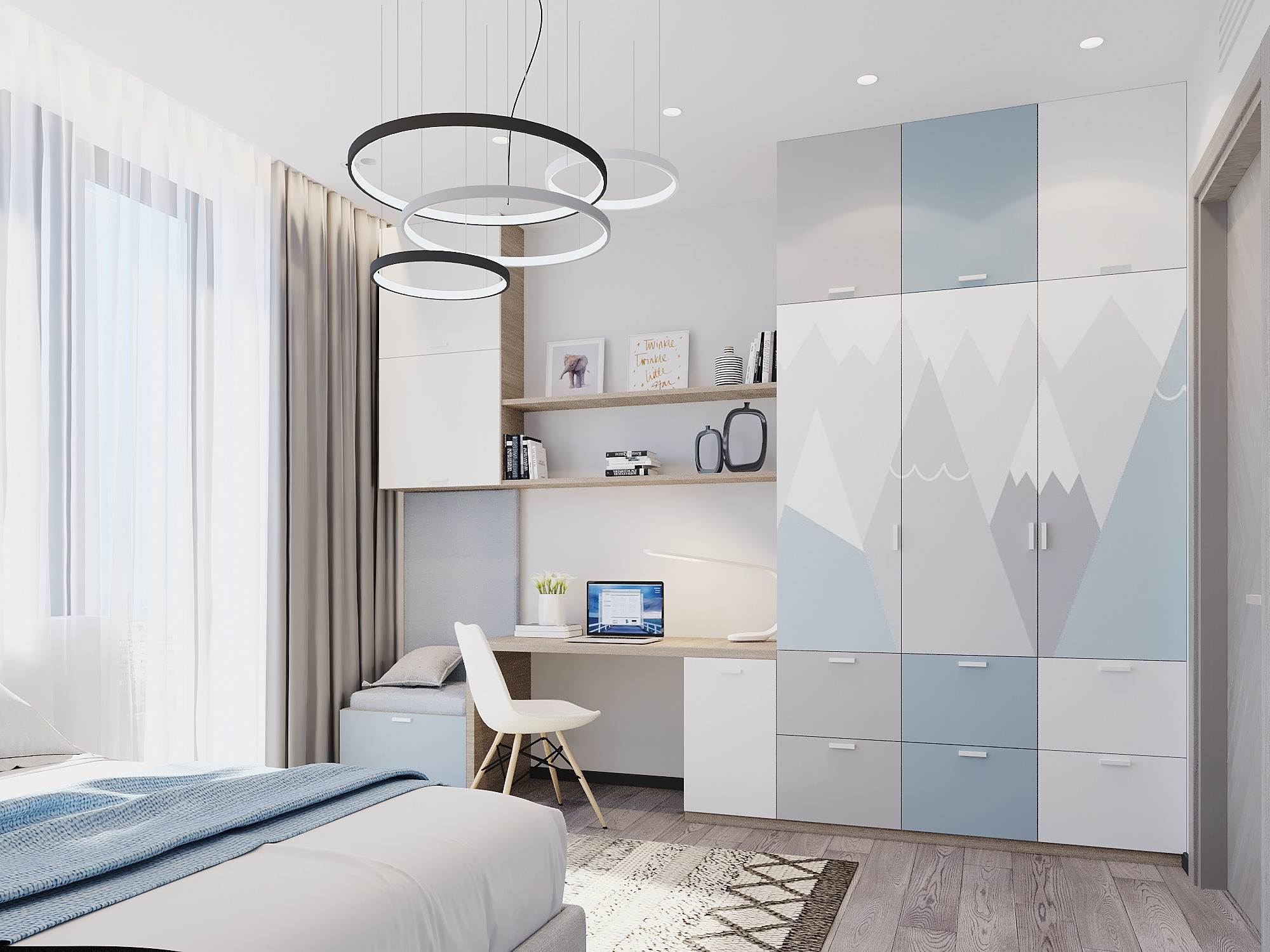 ЖК Воробьев дом. 3-к квартира. 129 м². Авторский дизайн интерьера