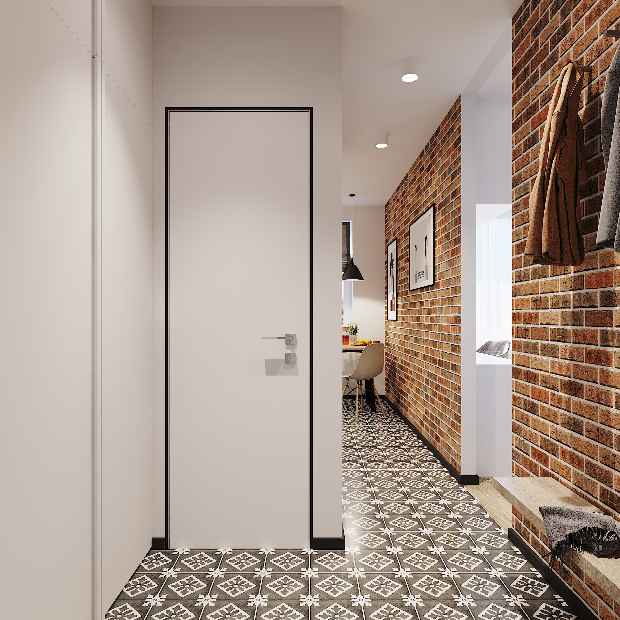 1-к квартира 32 м². Авторский дизайн интерьера