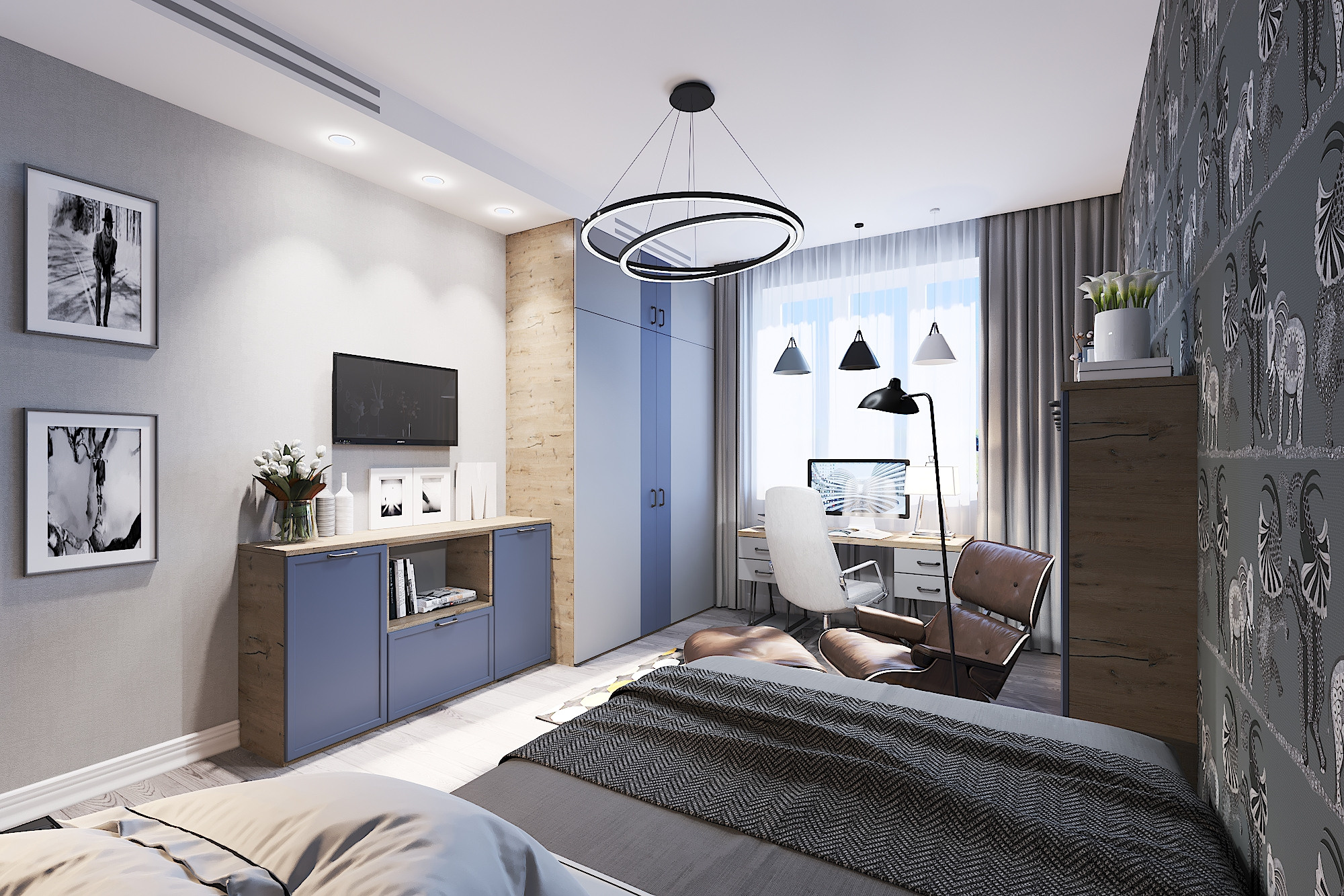 ЖК Дубровка. 4-к квартира.181 м². Авторский дизайн интерьера