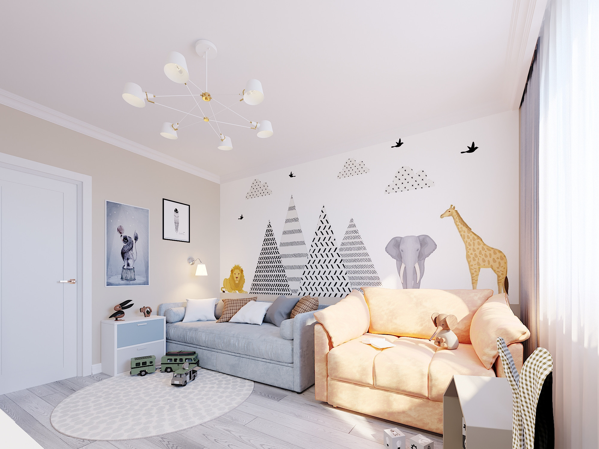 ЖК Севастопольский. 2-к квартира. 55 м². Авторский дизайн интерьера