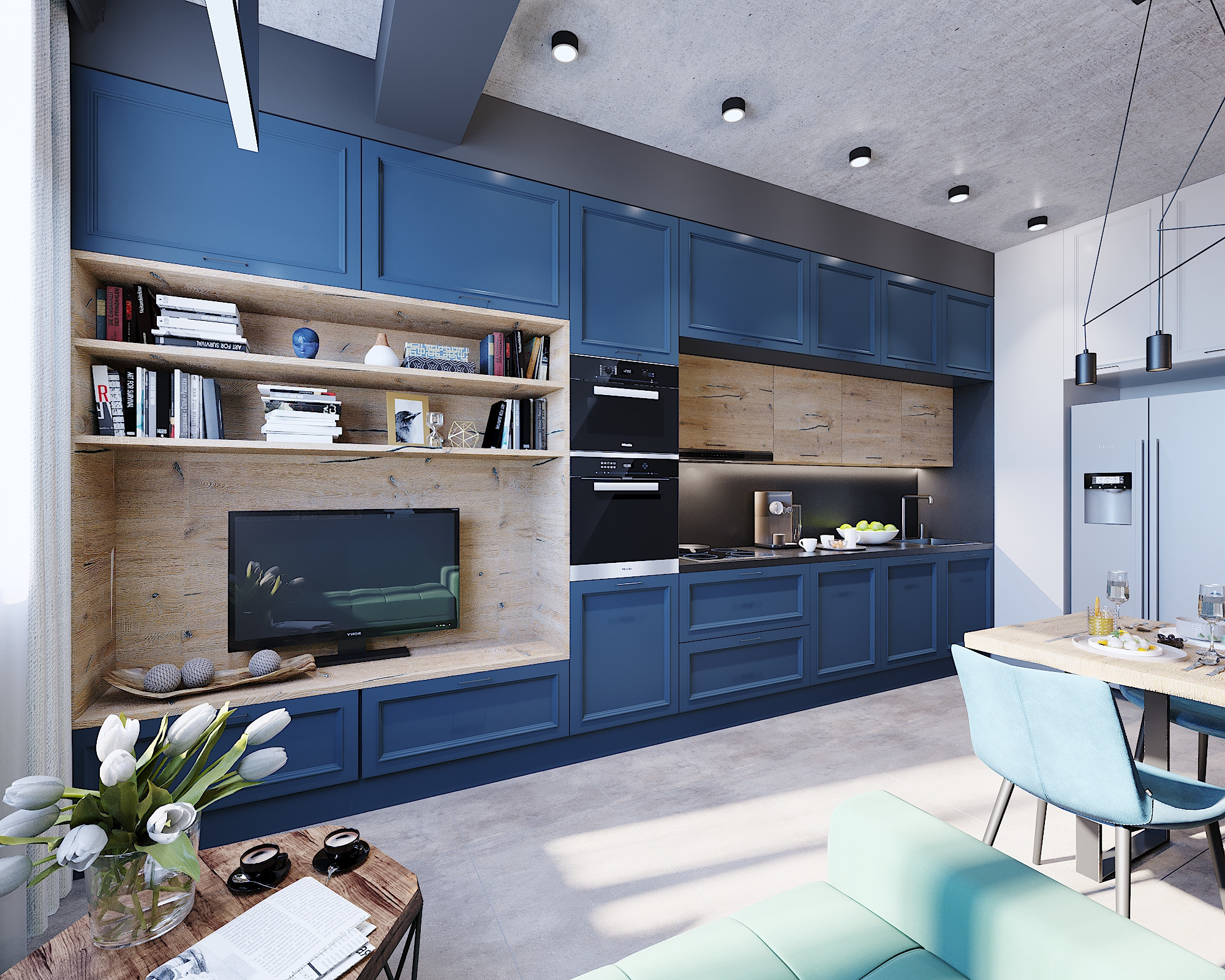 ЖК Скандинавия. 4-к квартира. 123 м². Авторский дизайн интерьера