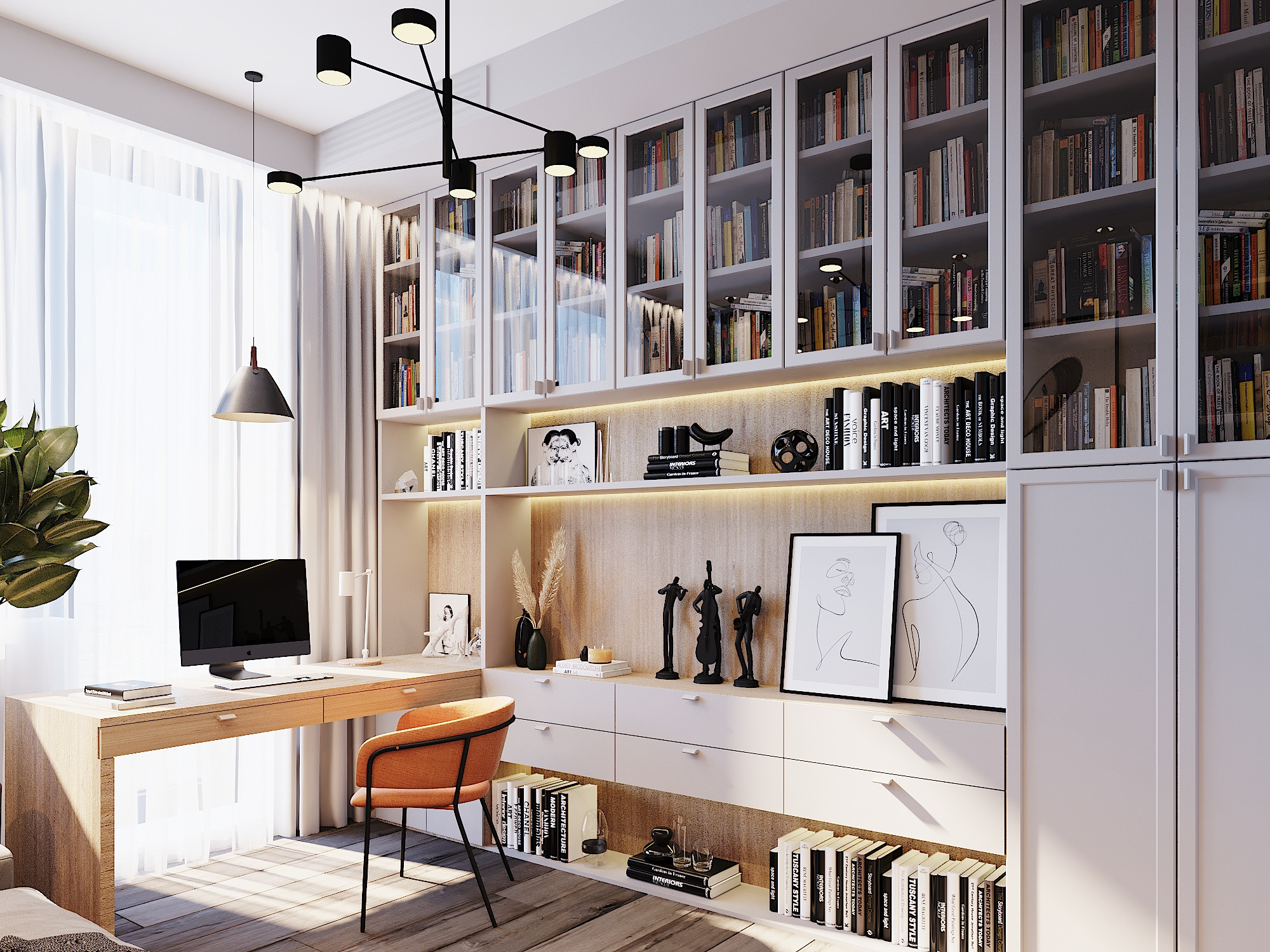 ЖК Воробьев дом. 3-к квартира. 129 м². Авторский дизайн интерьера