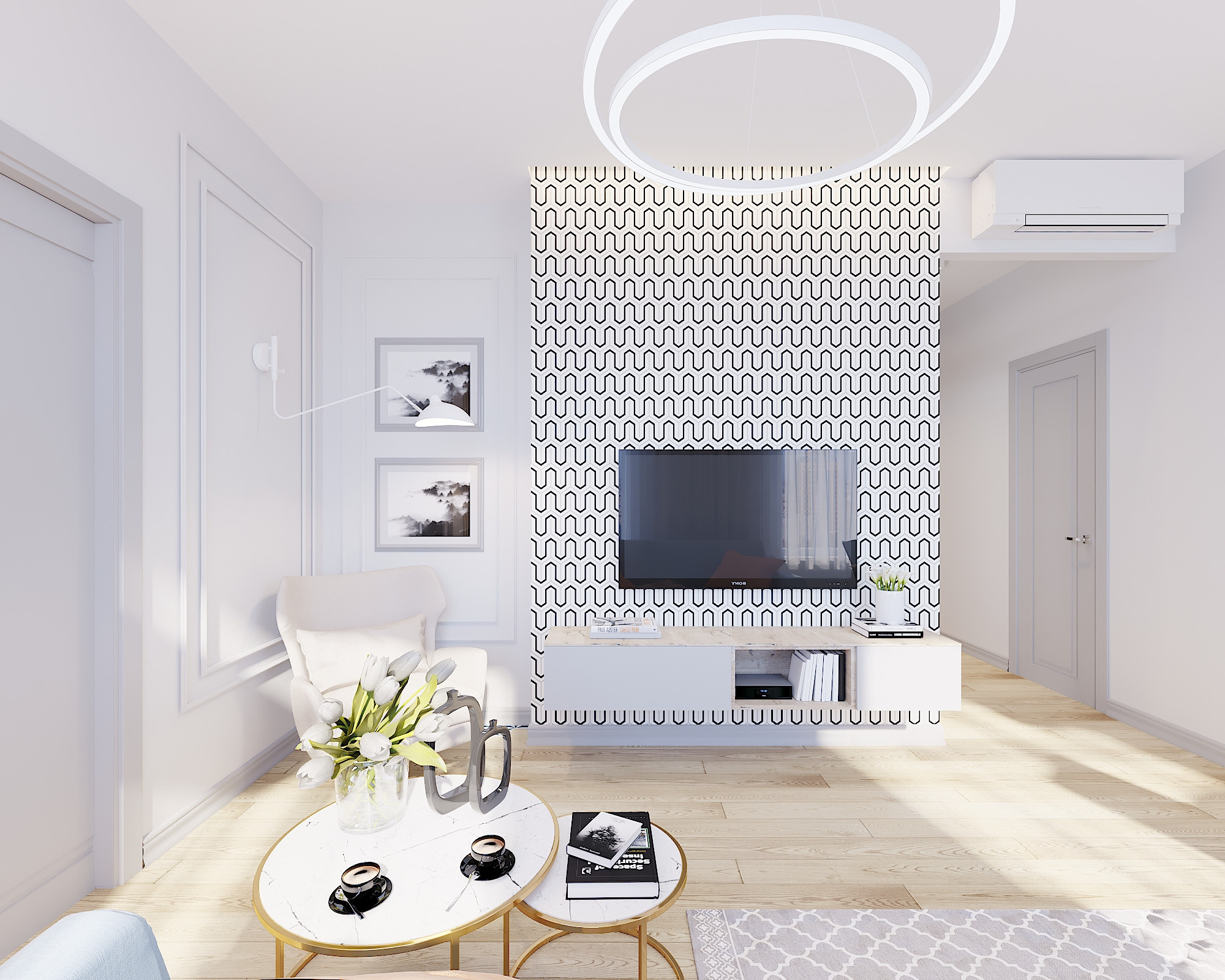 ЖК Рассказово. 2-к квартира. 70 м². Авторский дизайн интерьера