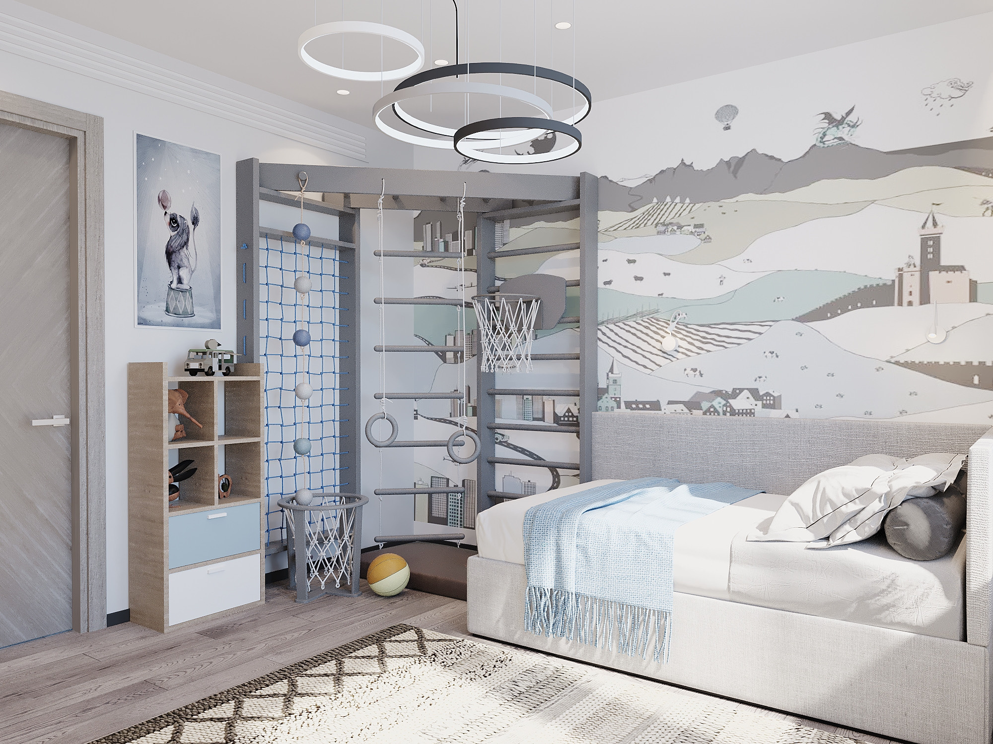 ЖК Воробьев дом. 3-к квартира. 129 м². Авторский дизайн интерьера