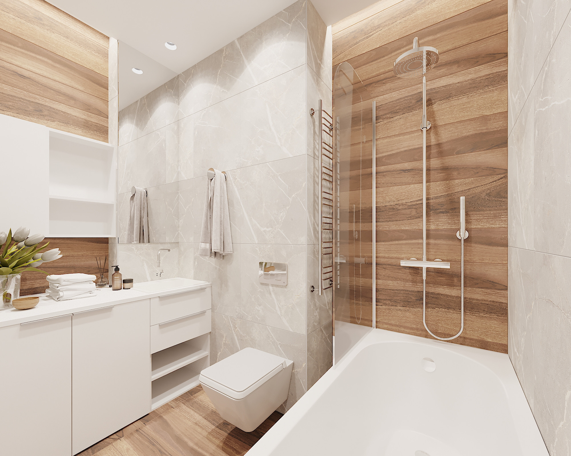 ЖК Рассказово. 2-к квартира. 68 м². Авторский дизайн интерьера