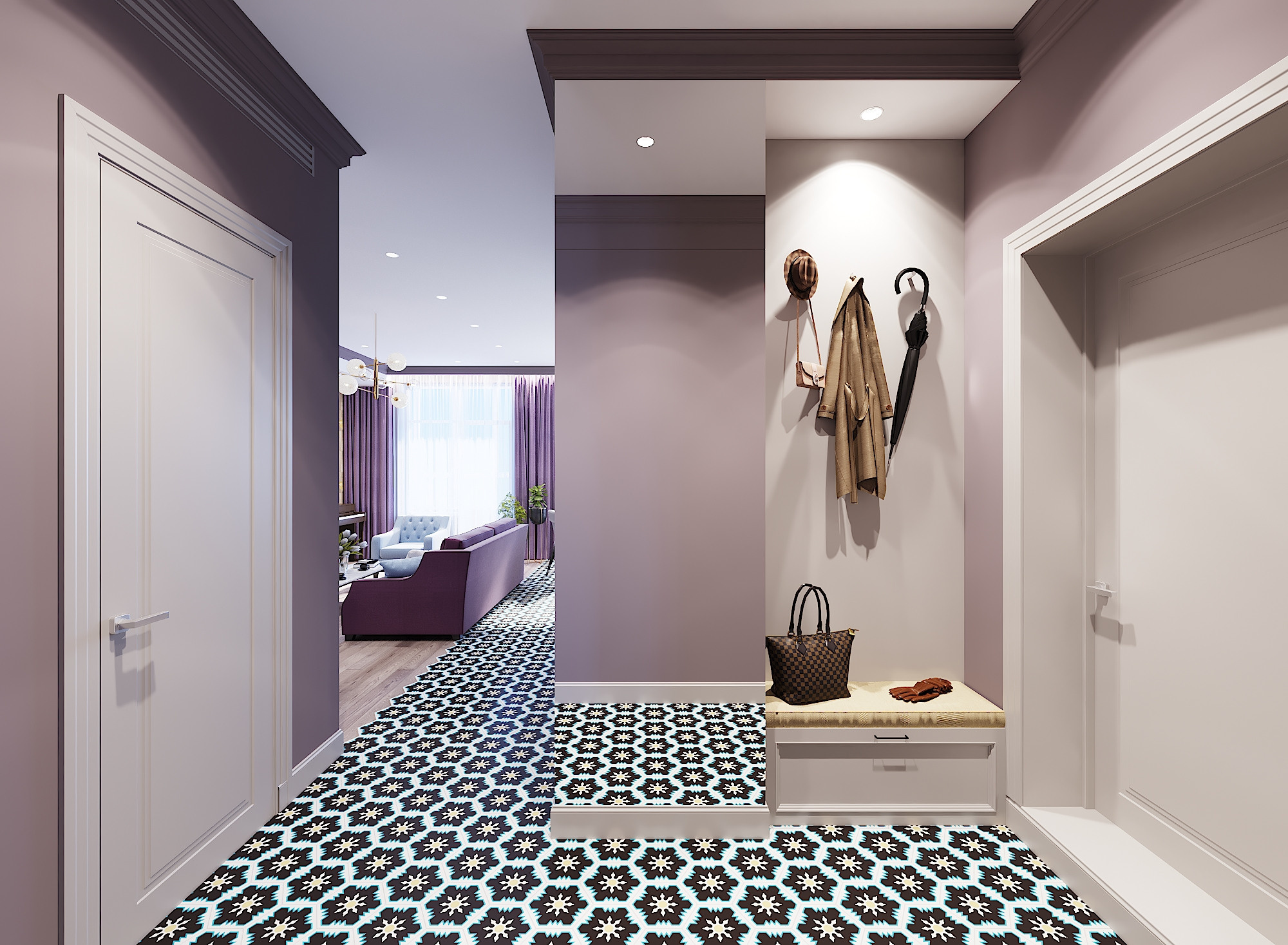 ЖК Сердце столицы. 3-к квартира. 103 м². Авторский дизайн интерьера