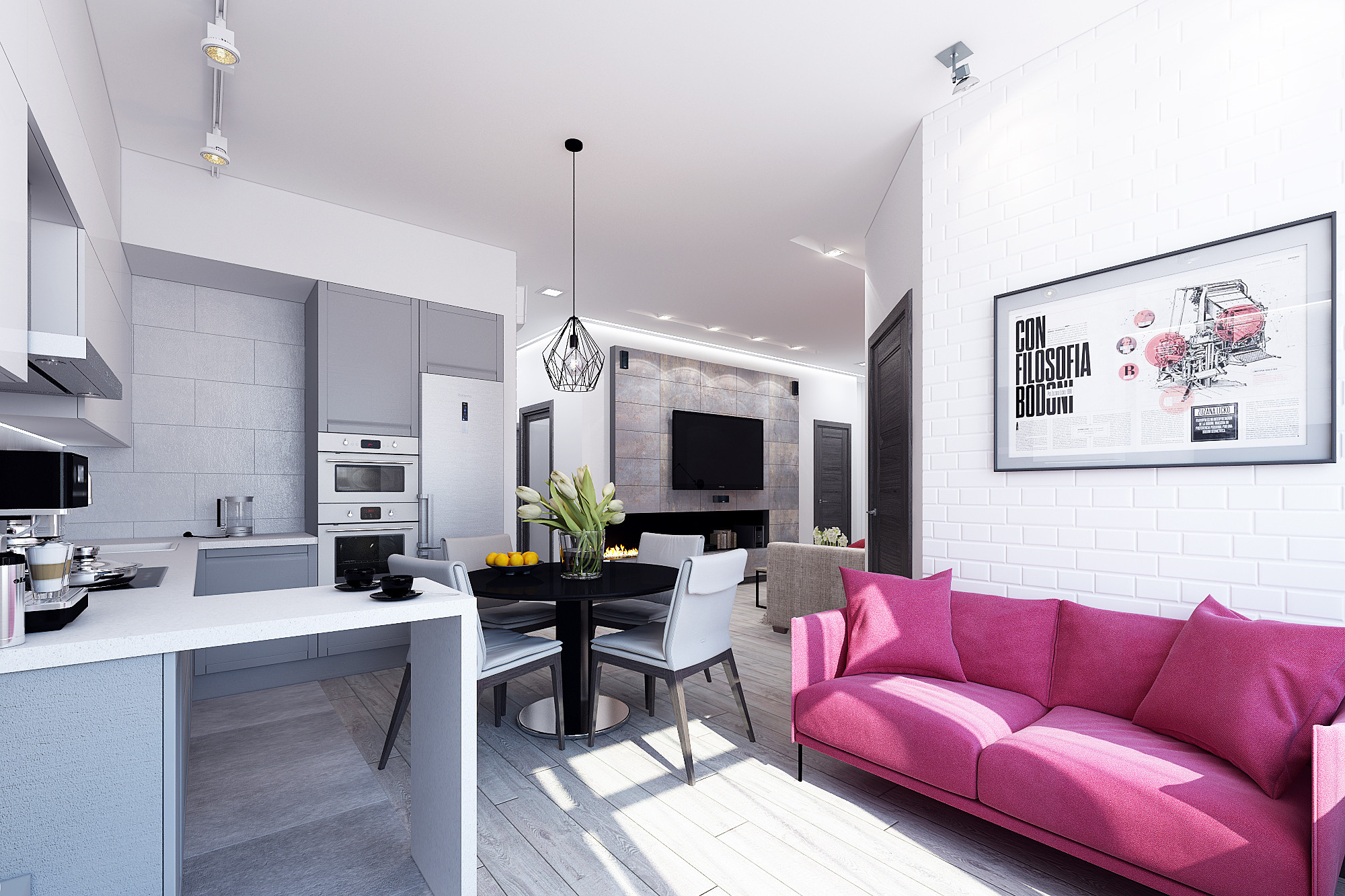 ЖК Триколор. 3-к квартира. 115 м². Авторский дизайн интерьера