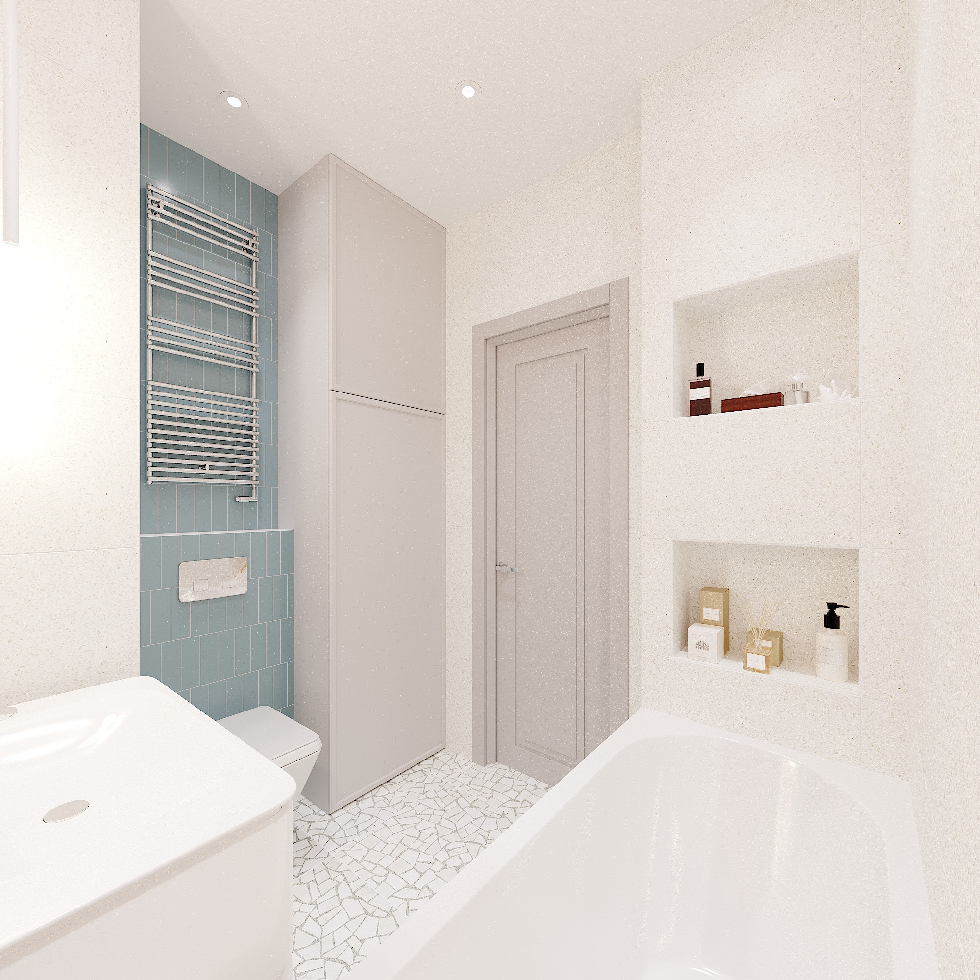 ЖК Рассказово. 2-к квартира. 70 м². Авторский дизайн интерьера