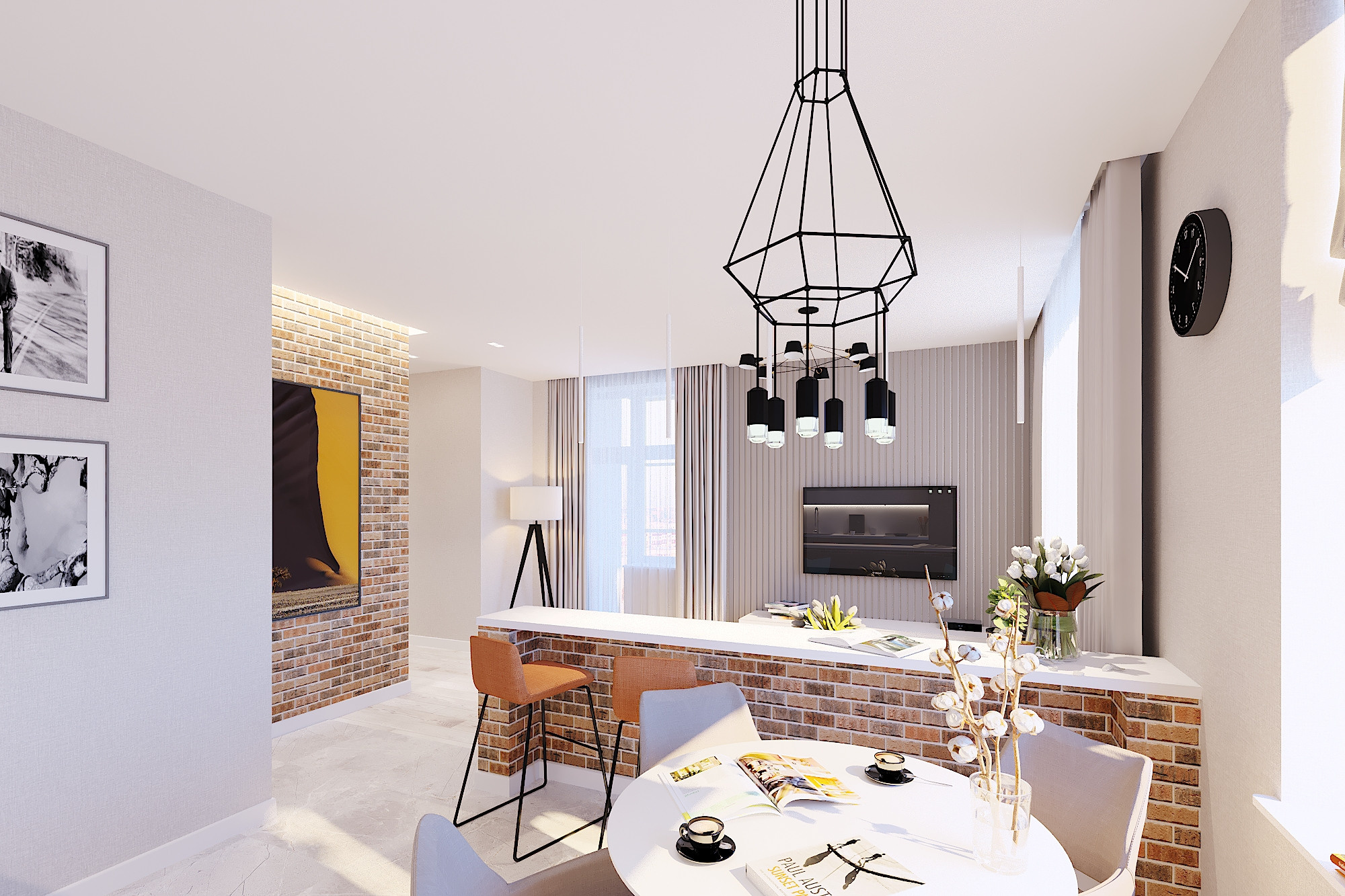 ЖК Рассказово. 2-к квартира. 68 м². Авторский дизайн интерьера