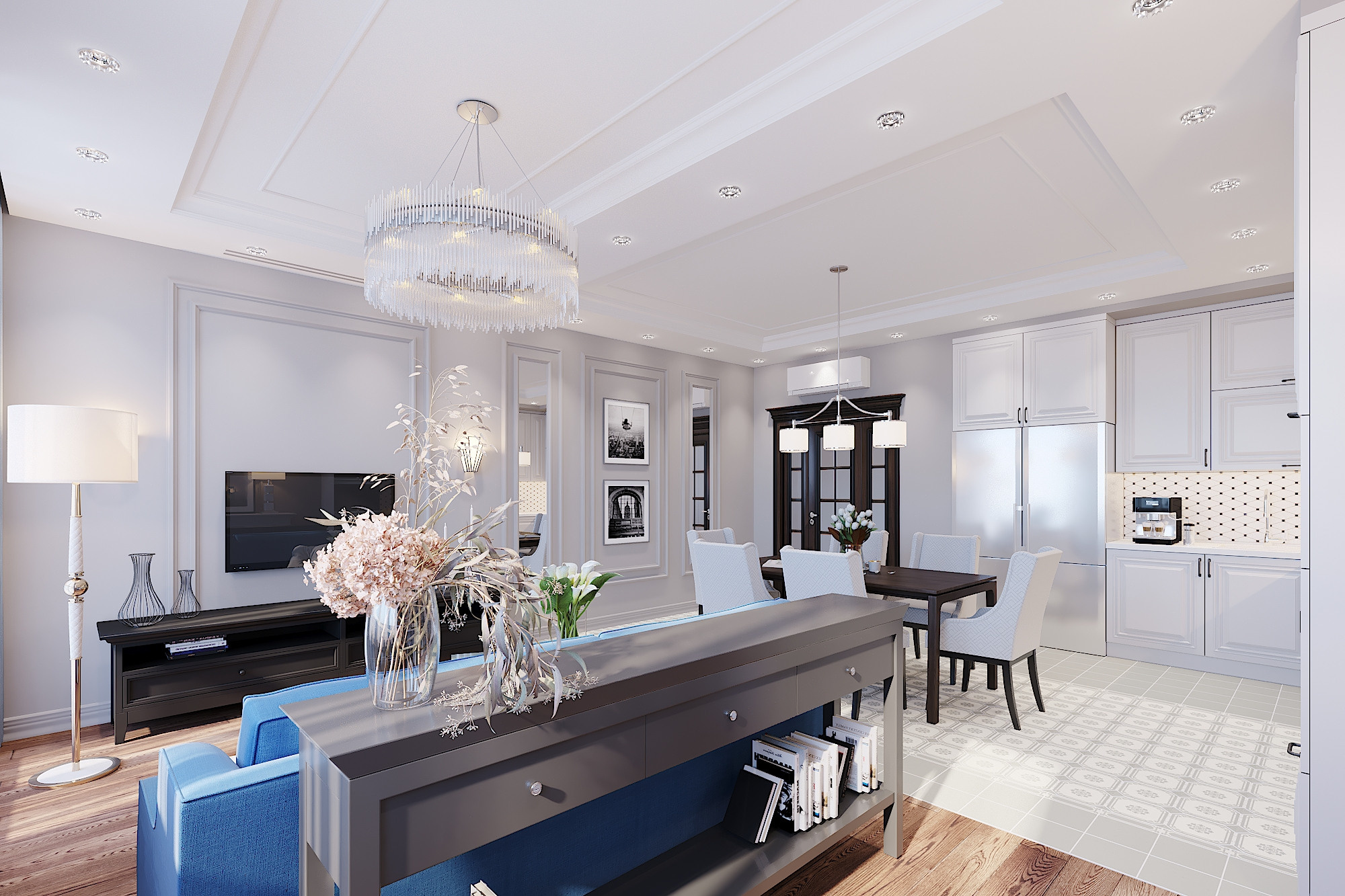 ЖК Дубровка. 4-к квартира.181 м². Авторский дизайн интерьера